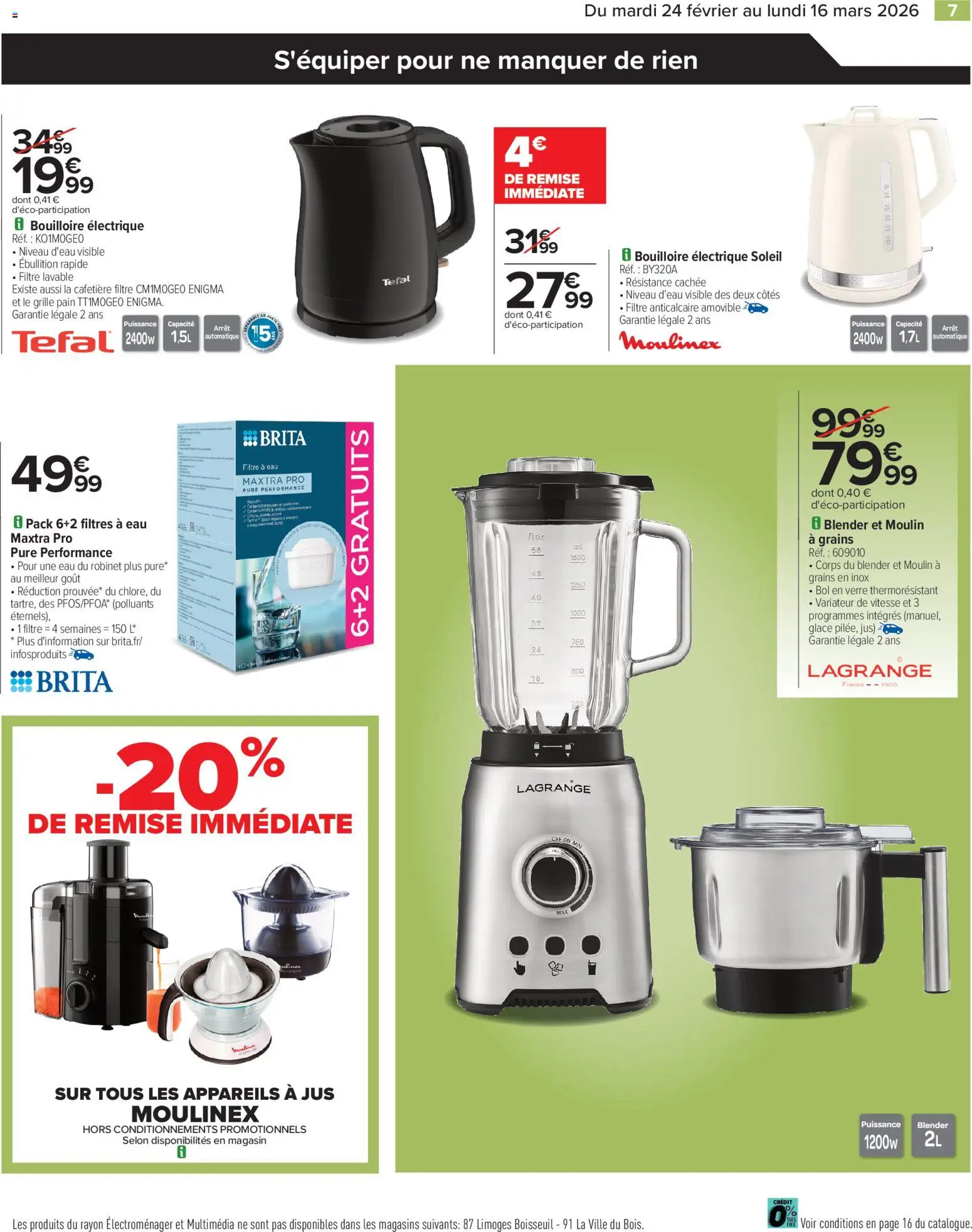 {H1} | Page: 7 | Produits: Filtre, Filtre à eau, Bouilloire, Tefal