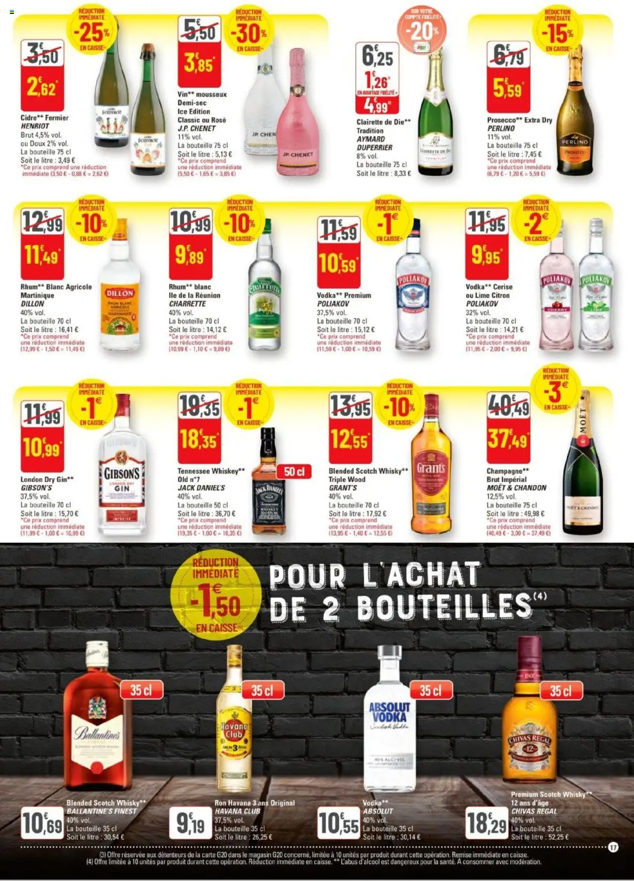  | Page: 17 | Produits: Whisky, Clairette de die, Rhum, Vin