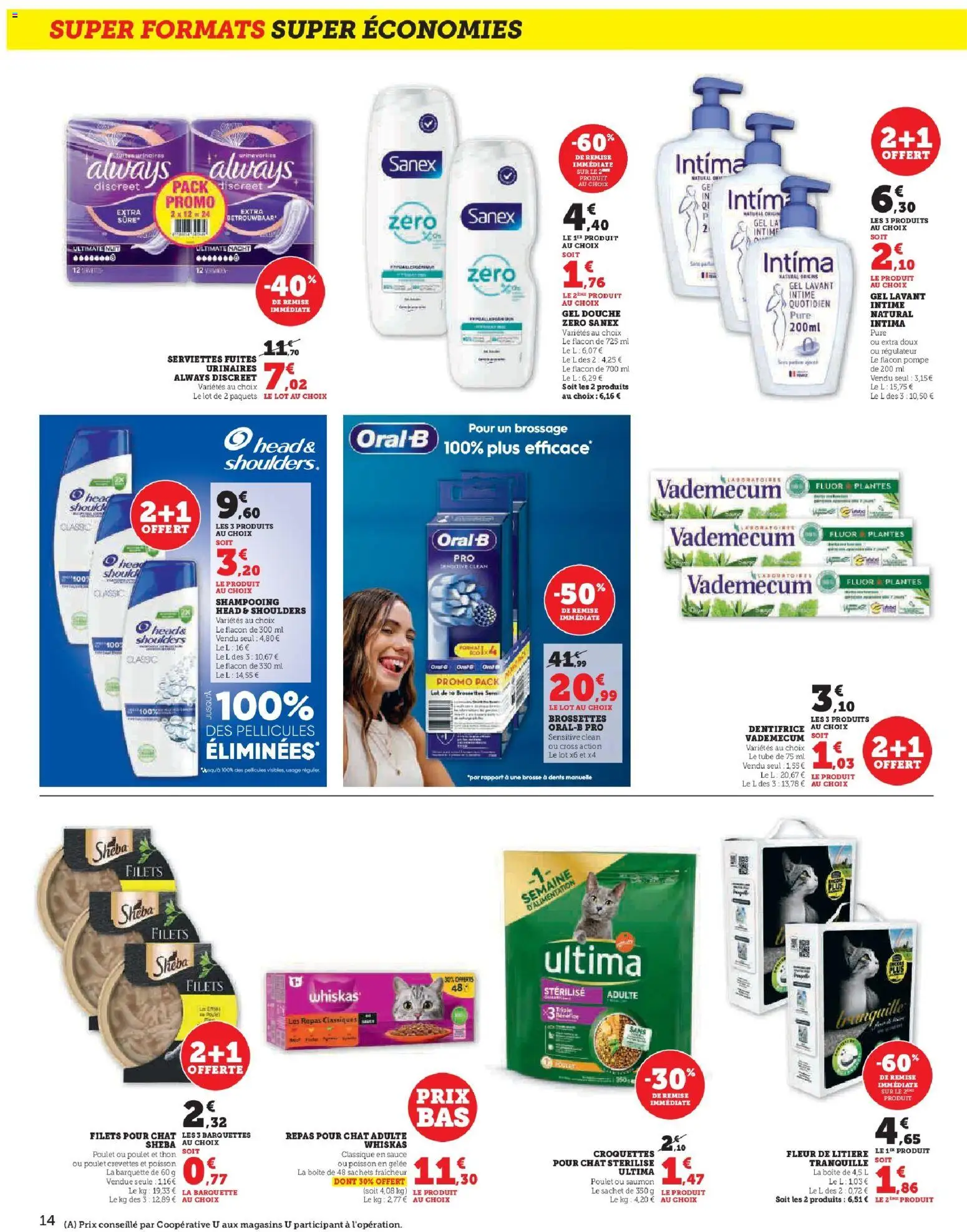 {H1} | Page: 14 | Produits: Litière, Thon, Poisson, Gelée