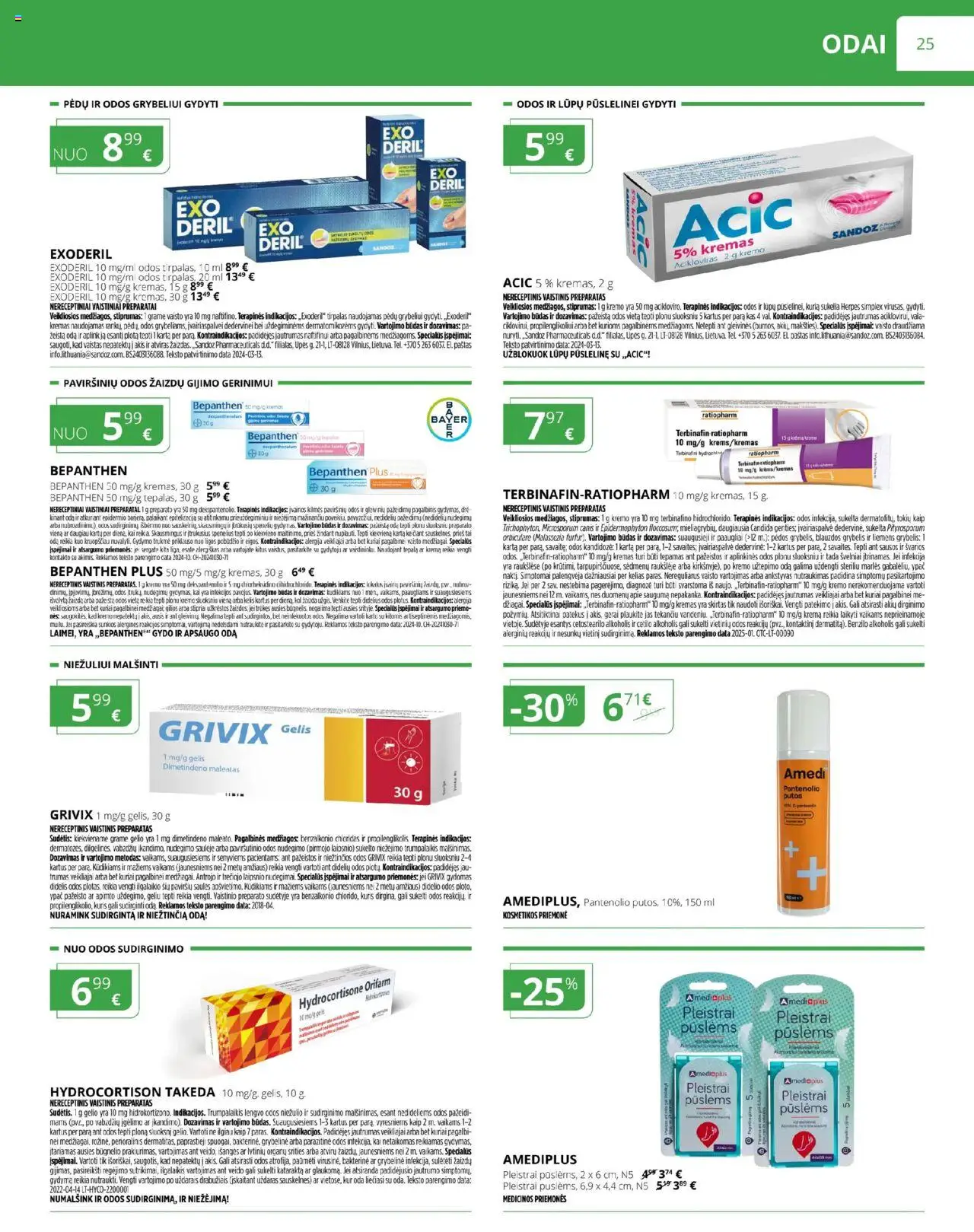 Norfa vaistinė leidinys│galioja nuo 01.08.2025 | Puslapis: 25 | Prekių: Kremas