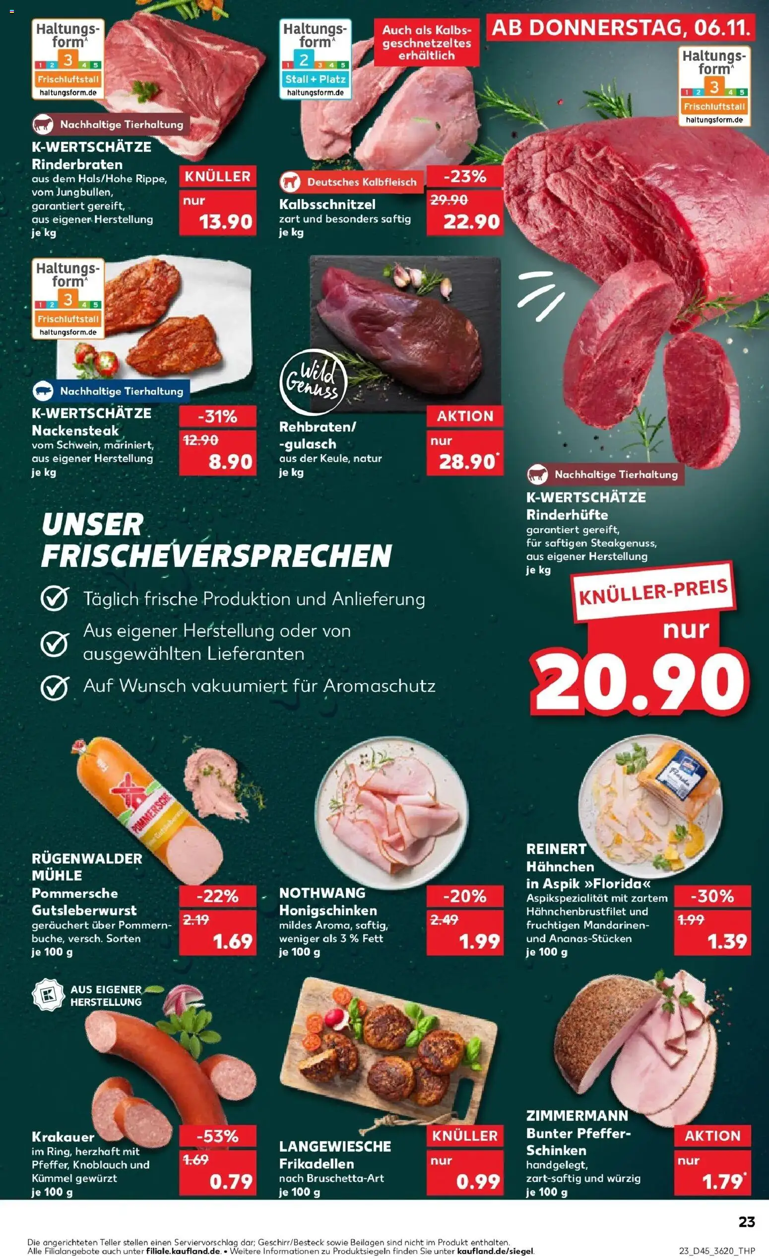 Kaufland prospekt Garbsen	 – gültig ab 06.11.2025 | Seite: 23 | Produkte: Rinderbraten, Mühle, Mandarinen, Steak