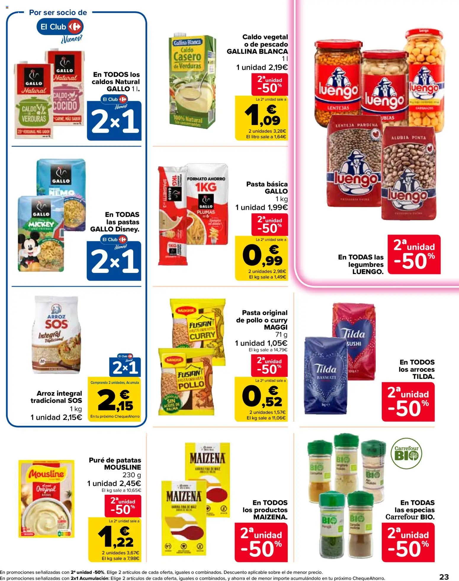 Carrefour Market folleto │ válido desde el 24.03.2026 | Página: 23 | Productos: Arroz, Pescado, Pasta, Σιδερώστρα