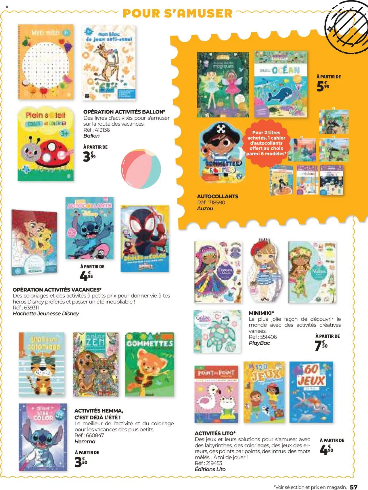  | Page: 57 | Produits: Autocollants, Jeux