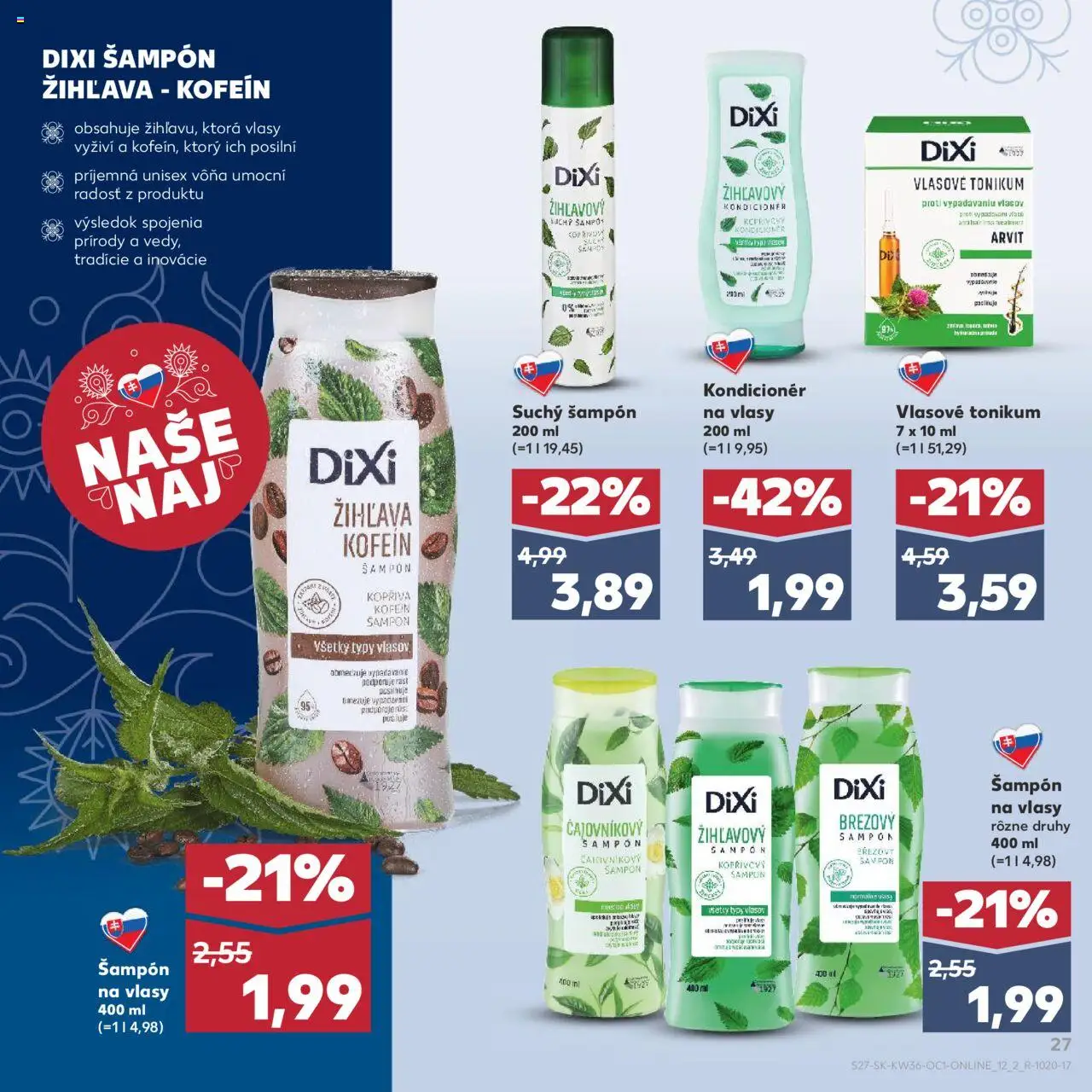 Kaufland SK akciós ujság - amely érvényes a következő dátumtól: 01.09.2025 | Oldal: 27 | Termékek: Sampon