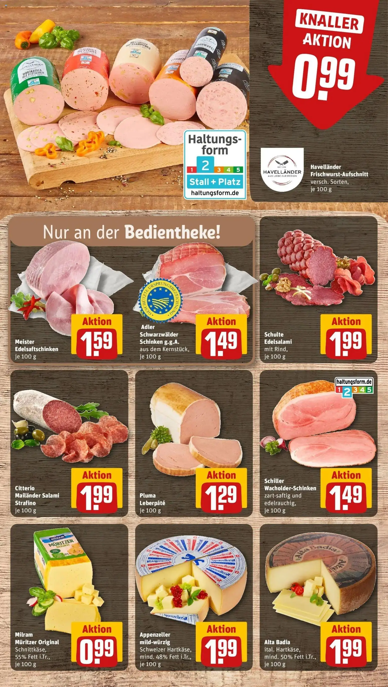 Rewe Prospekt Waren	 – gültig ab 12.04.2026 | Seite: 7 | Produkte: Pistazien, Milram, Salami, Schinken