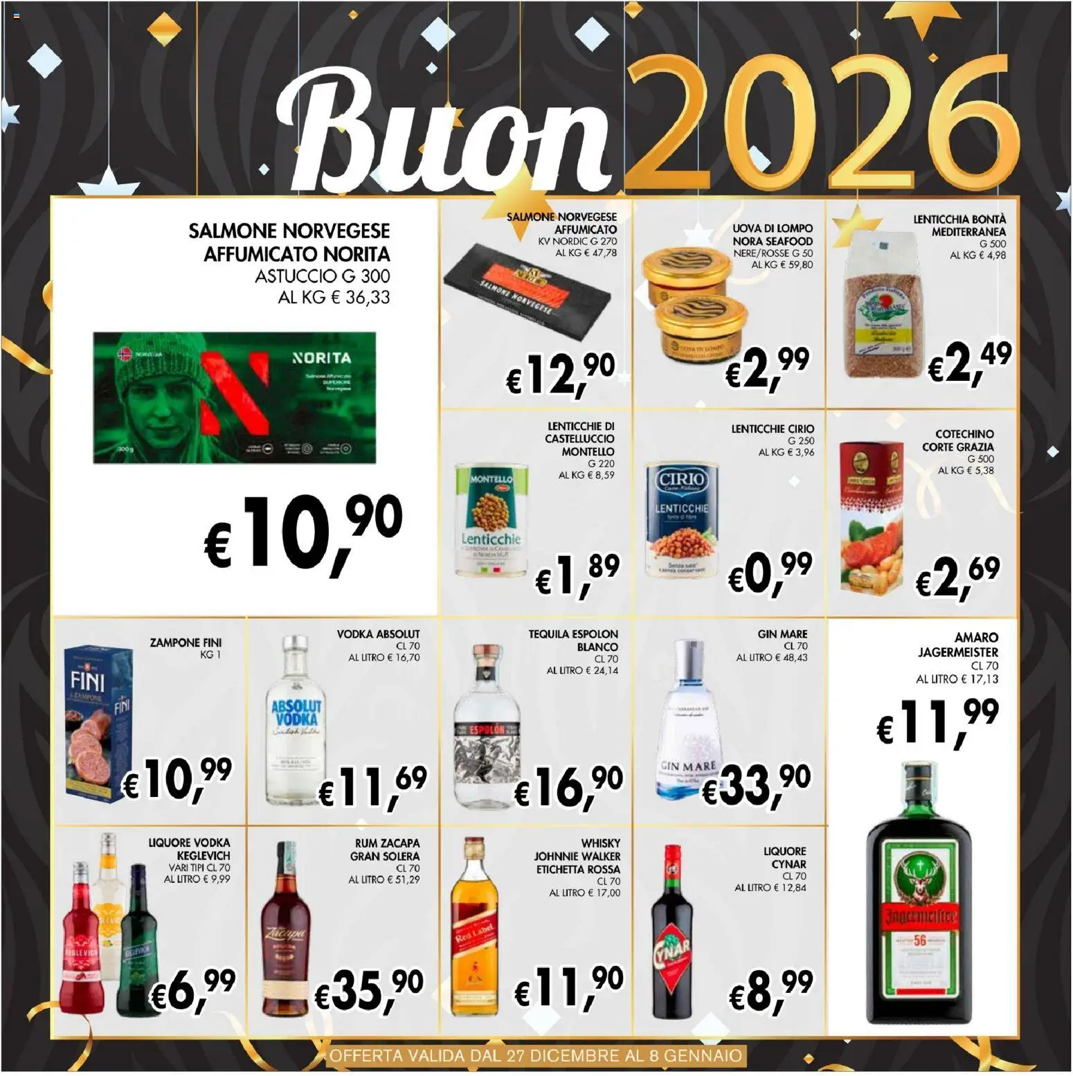 Volantino Coal del 27.12.2025 | Pagina: 18 | Prodotti: Gin, Rum, Liquore, Amaro