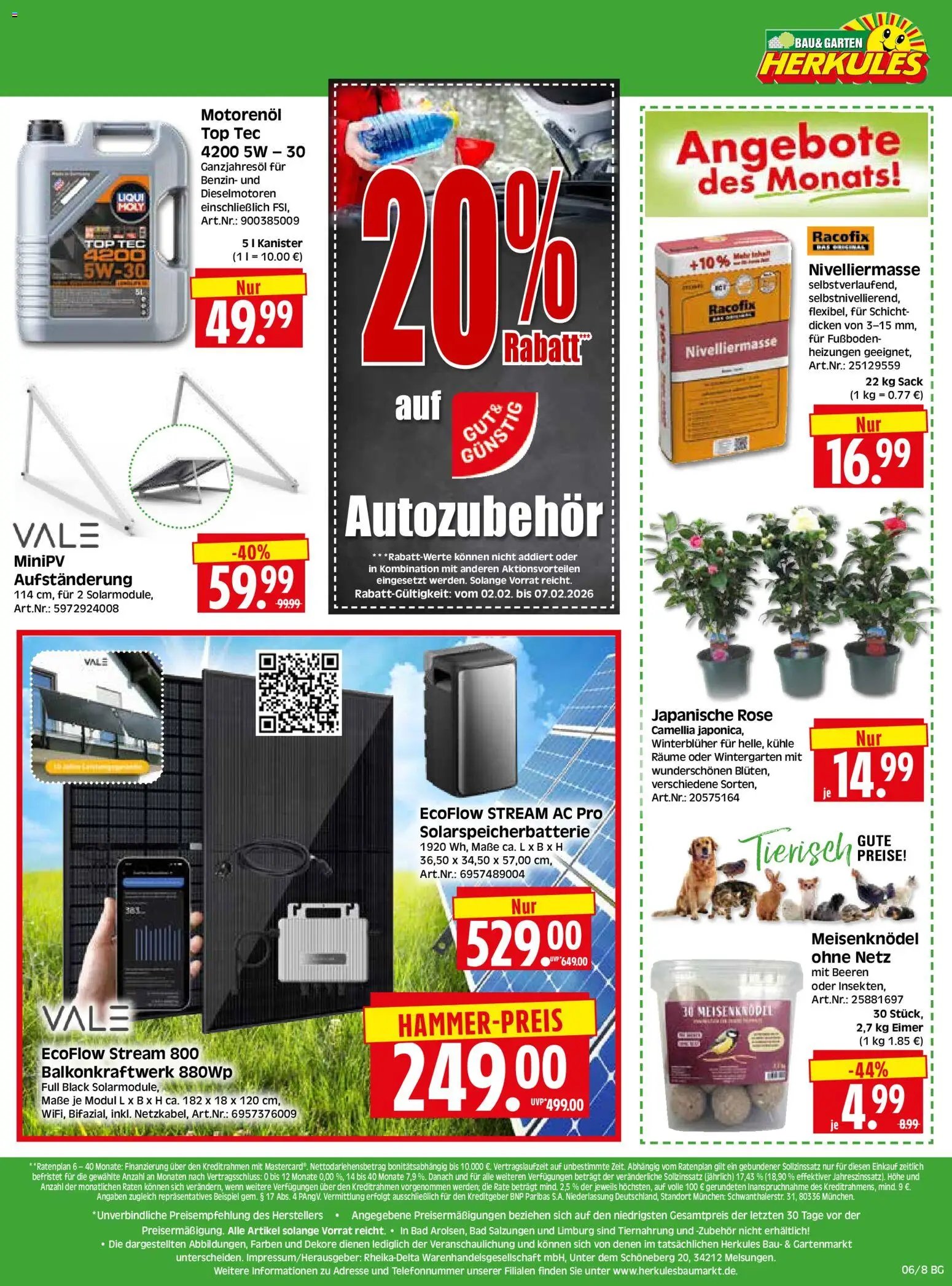 HERKULES Bau & Garten – gültig ab 02.02.2026 | Seite: 8 | Produkte: Top, Bad