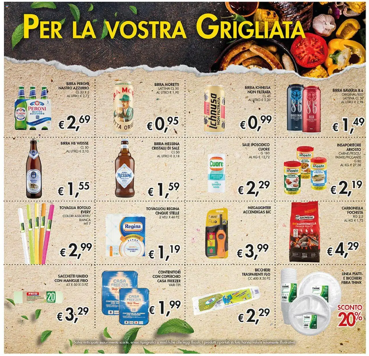 Volantino Coal del 14.08.2025 | Pagina: 13 | Prodotti: Sale, Birra Moretti, Birra messina, Tovaglia