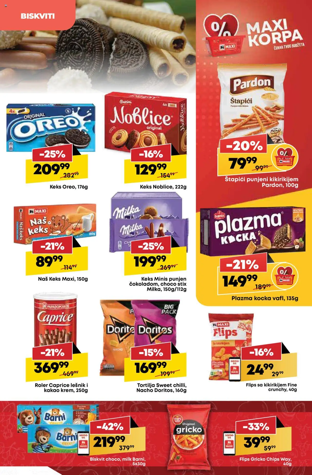 Tempo katalog - važi od 31.07.2025 | Strana: 28 | Proizvode: Keks, Tortilja, Korpa, Doritos