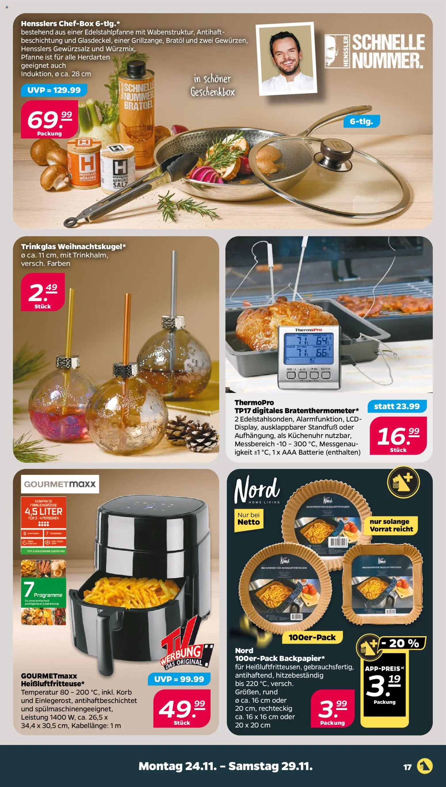 Netto - Black Friday – gültig ab 24.11.2025 | Seite: 19 | Produkte: Gewürzsalz, Batterie, Korb, Salz