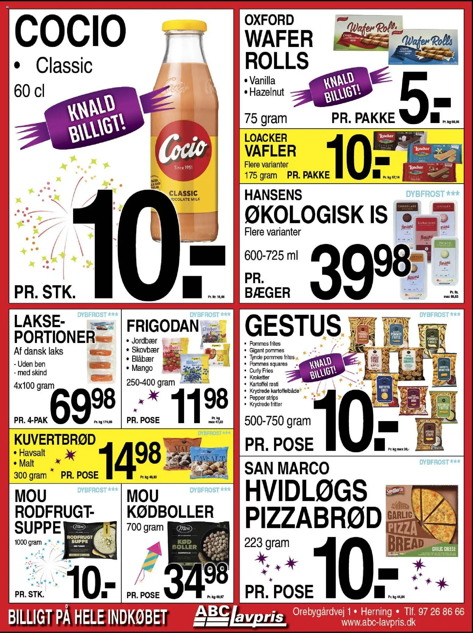 Abc Lavpris tilbudsavis – gyldig fra 24.12.2025 | Side: 4 | Produkter: Blåbær, Mango, Kartoffelbåde, Suppe