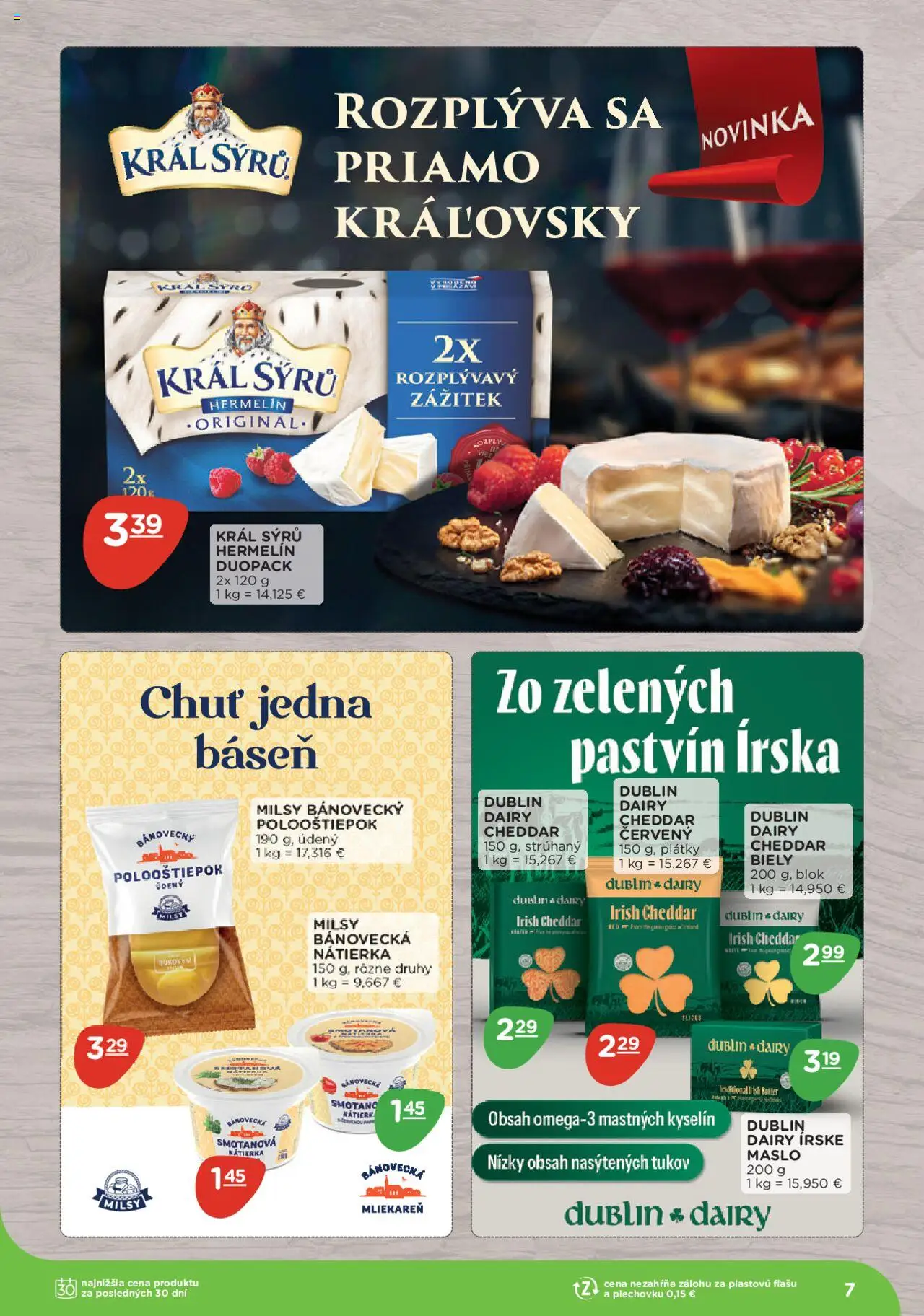 Nové Terno akcie – leták je platný od 08.09.2025 | Strana: 7 | Produkty: Maslo