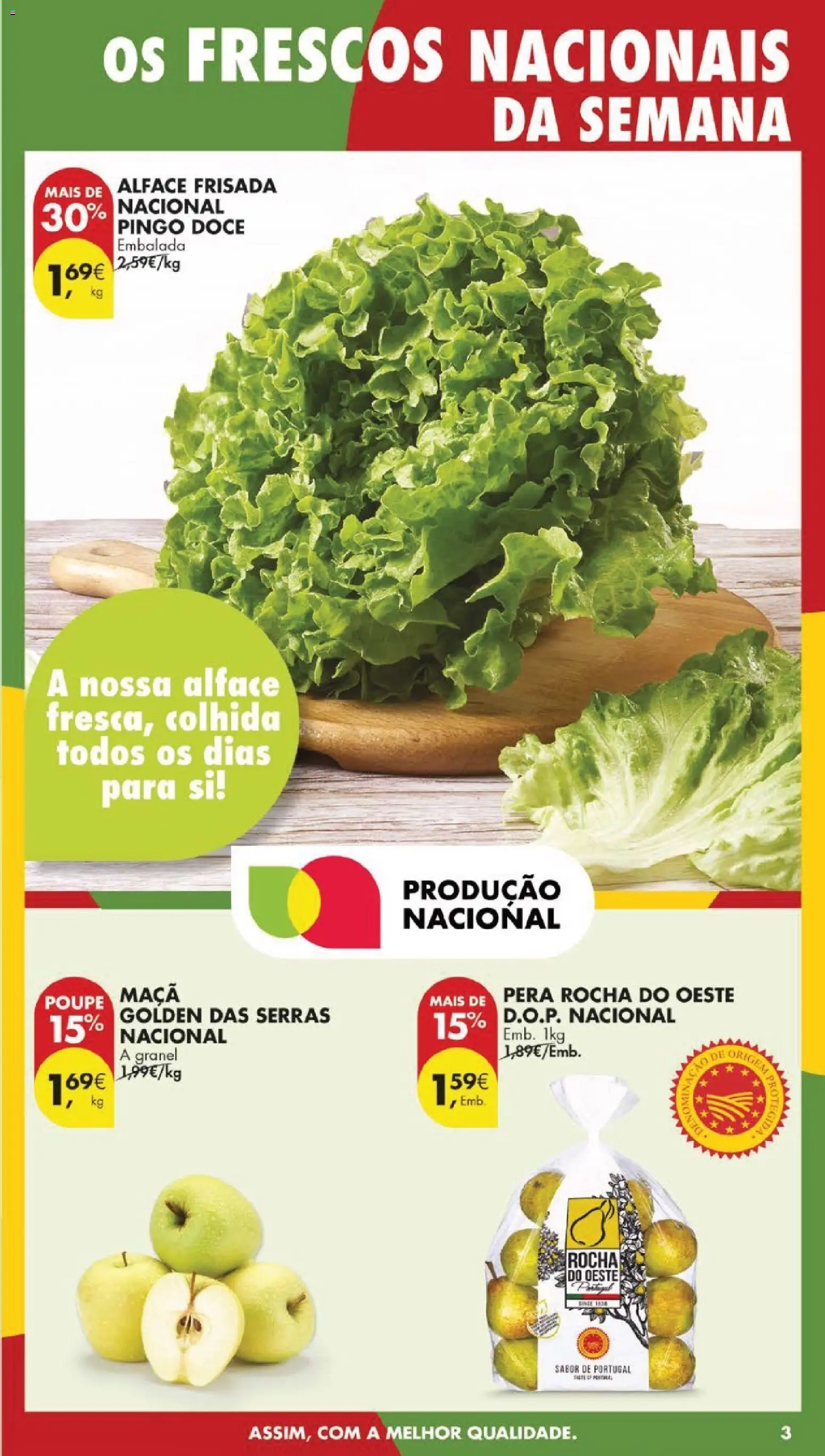 Pingo Doce folheto │ válido de 21.04.2026 | Página: 3 | Produtos: Maça, Alface