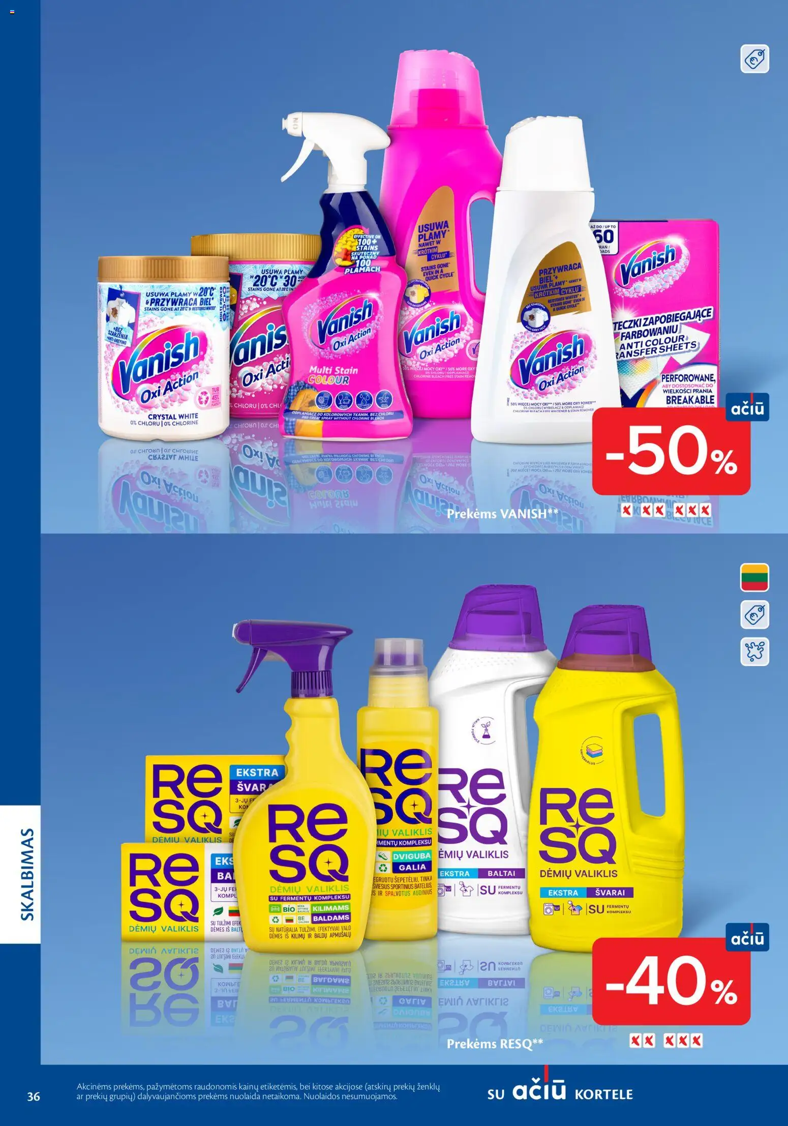 MAXIMA akcijos nuo 05.03.2026 | Puslapis: 36 | Prekių: Dėmių valiklis