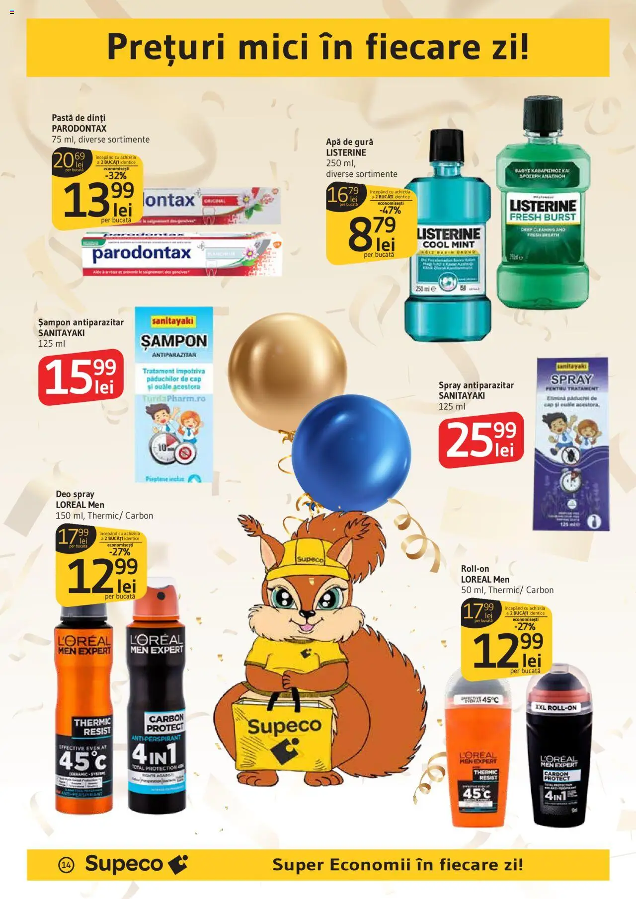 Noul catalog Supeco – valabil de la 04.09.2025 | Pagină: 14 | Produse: Pieptene, Mici, Șampon, Pastă de dinți