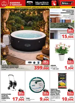 Anteprima del volantino Brico io volantino Grande Apertura a Diano Castello valido a partire dal 19.03.2026 | Pagina: 6 | Prodotti: Piscina, Gerani, Terriccio, Vaso