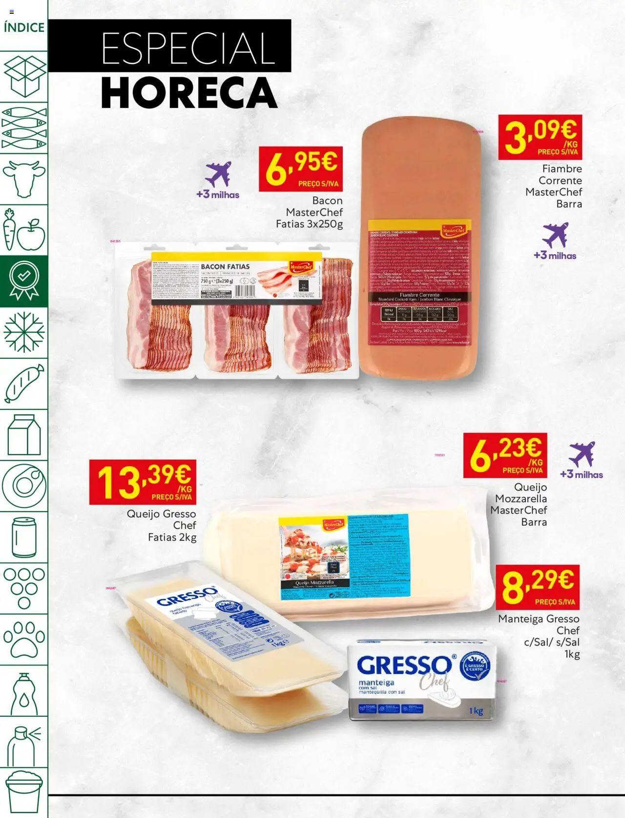 Recheio folheto │ válido de 16.09.2025 | Página: 12 | Produtos: Bacon, Sal, Manteiga, Queijo
