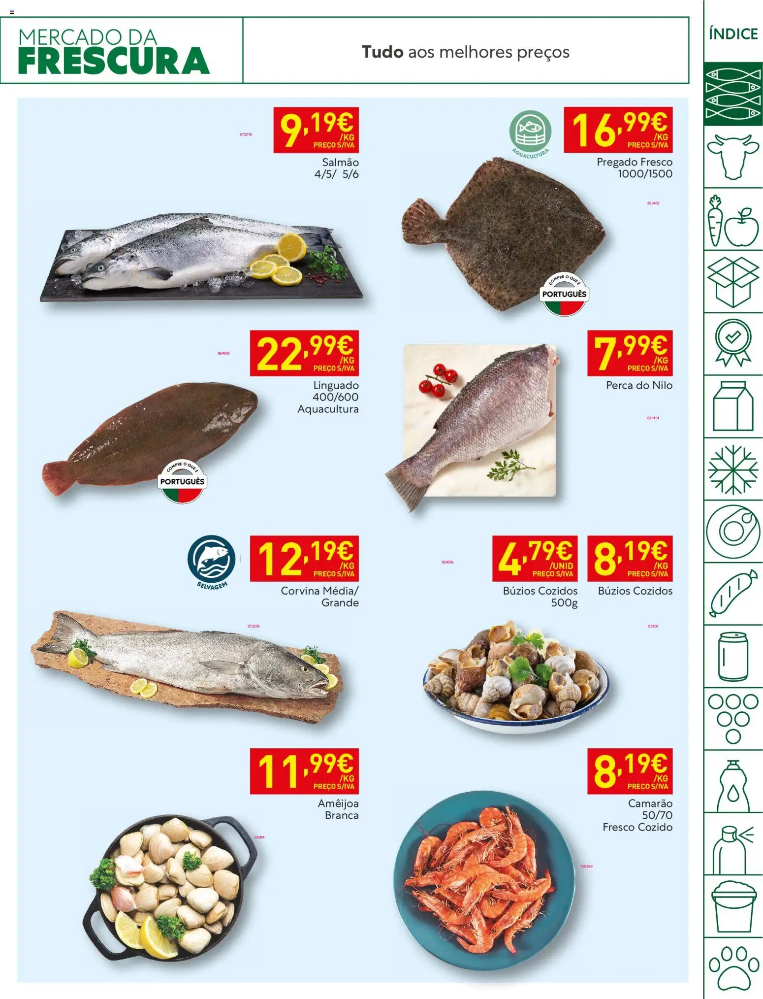 Recheio folheto │ válido de 13.01.2026 | Página: 3 | Produtos: Camarão, Salmão, Linguado