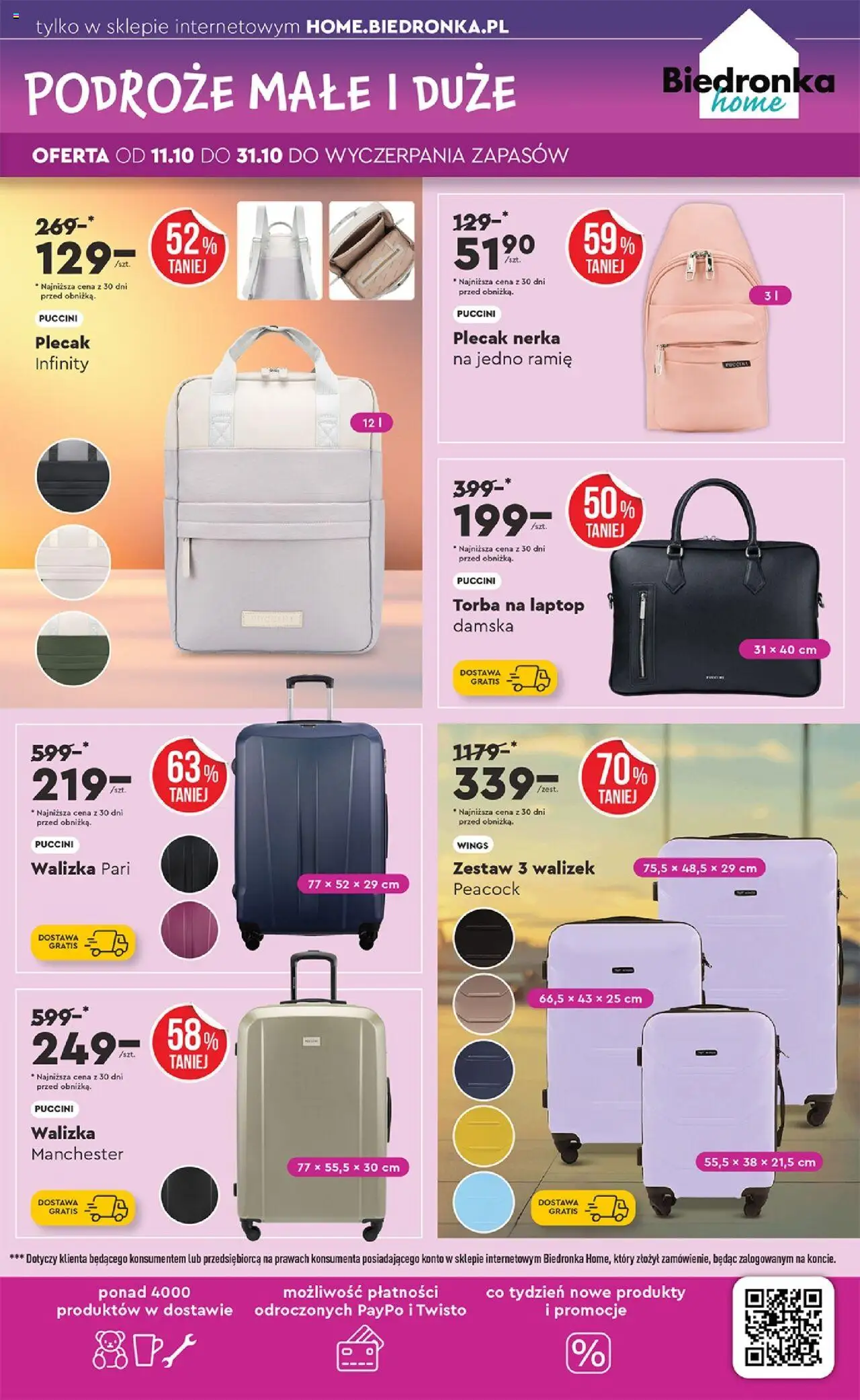 Biedronka gazetka - Hity i inspiracje od 13.10.2025 | Strona: 43 | Produkty: Laptop, Plecak, Walizka, Torba