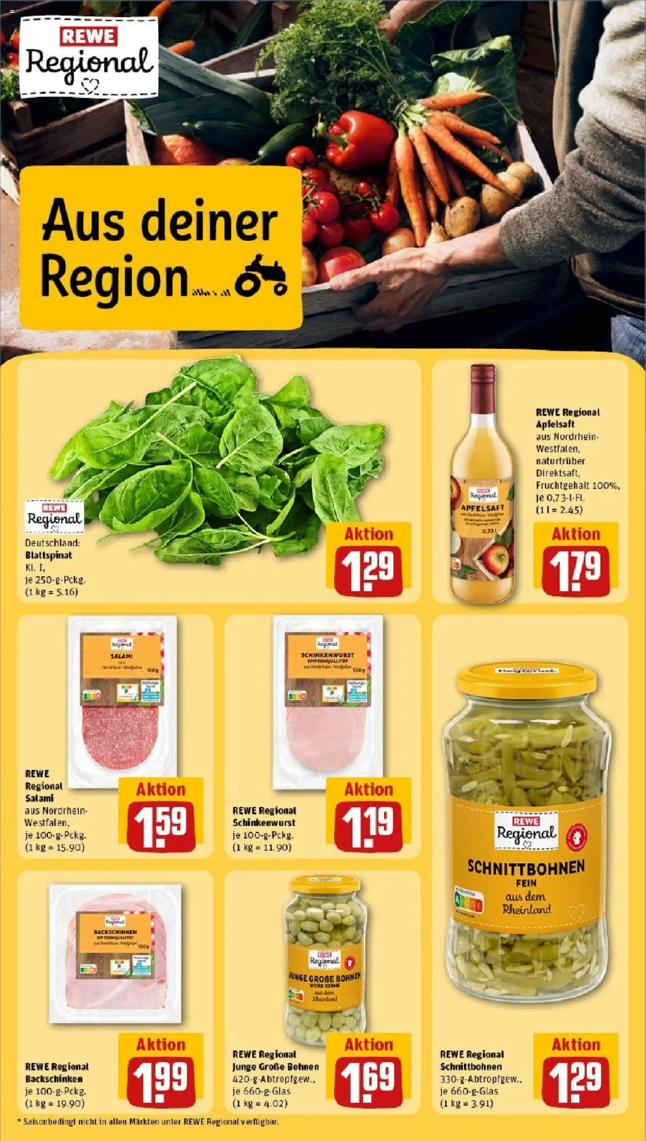 Rewe prospekt Lüdinghausen	 - gültig ab dem 15.06.2025 | Seite: 13 | Produkte: Apfelsaft, Apple, Salami