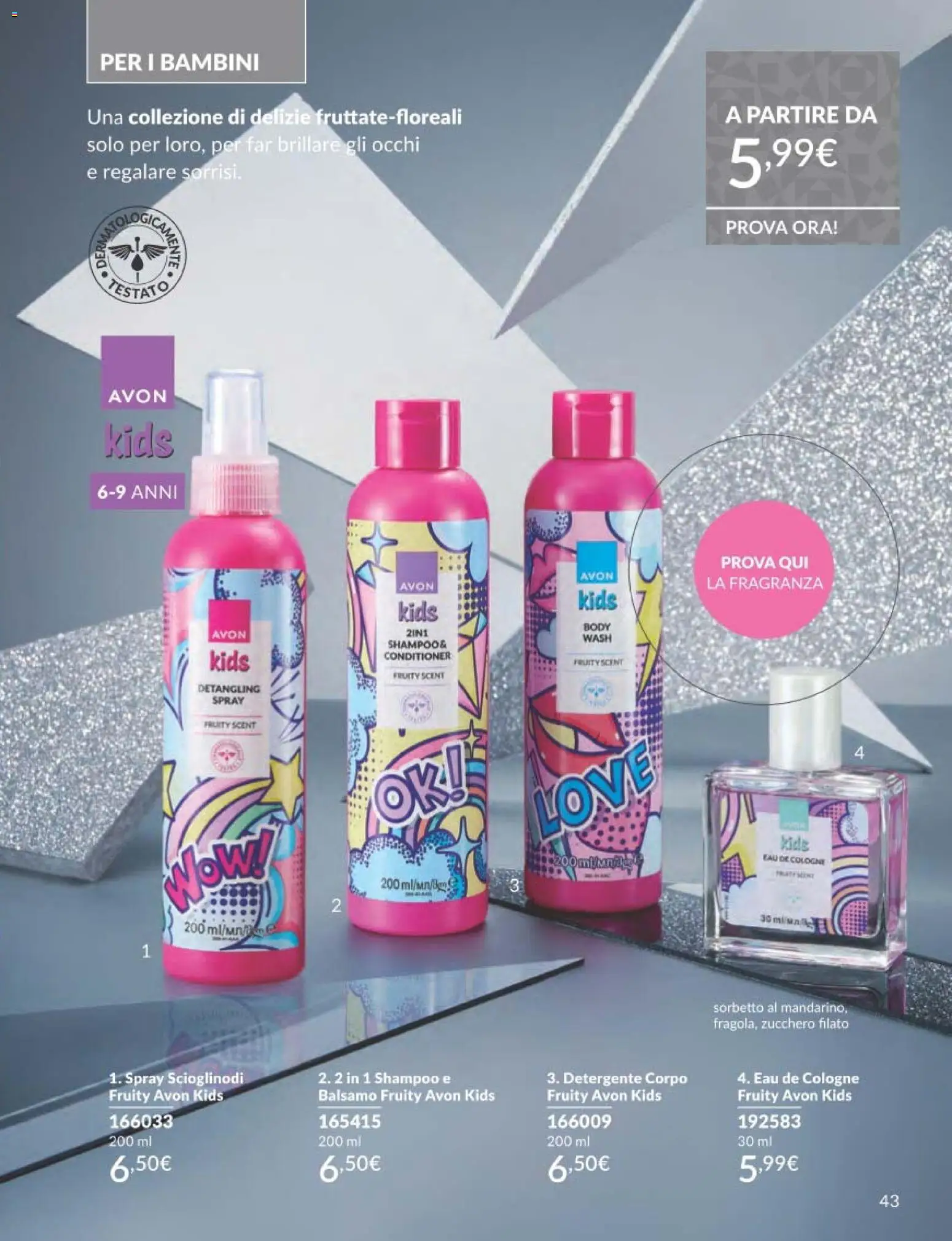 Volantino Avon del 01.12.2025 | Pagina: 43 | Prodotti: Shampoo, Sorbetto, Zucchero, Fragranza