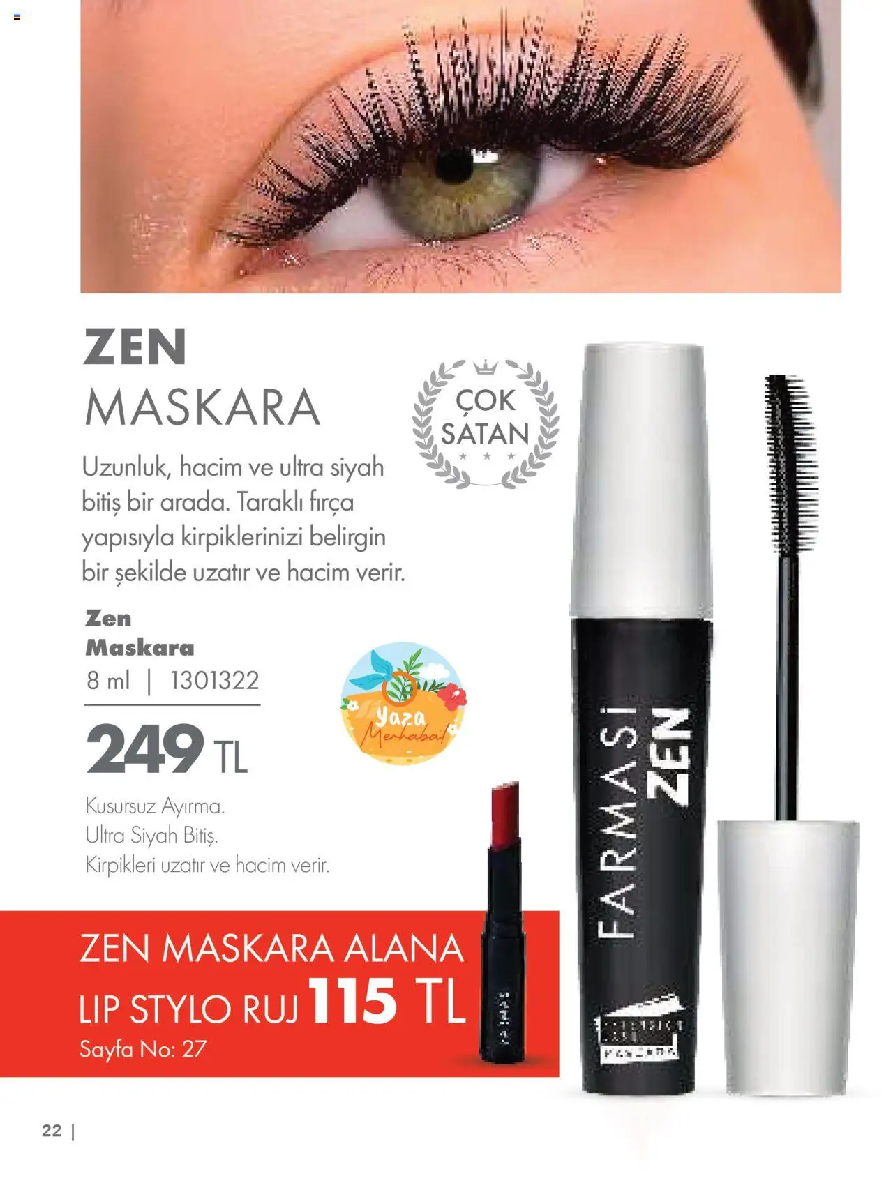 Farmasi Katalog - 01.06.2025 tarihinden itibaren geçerlidir | Sayfa: 22 | Ürünler: Ruj, Fırça