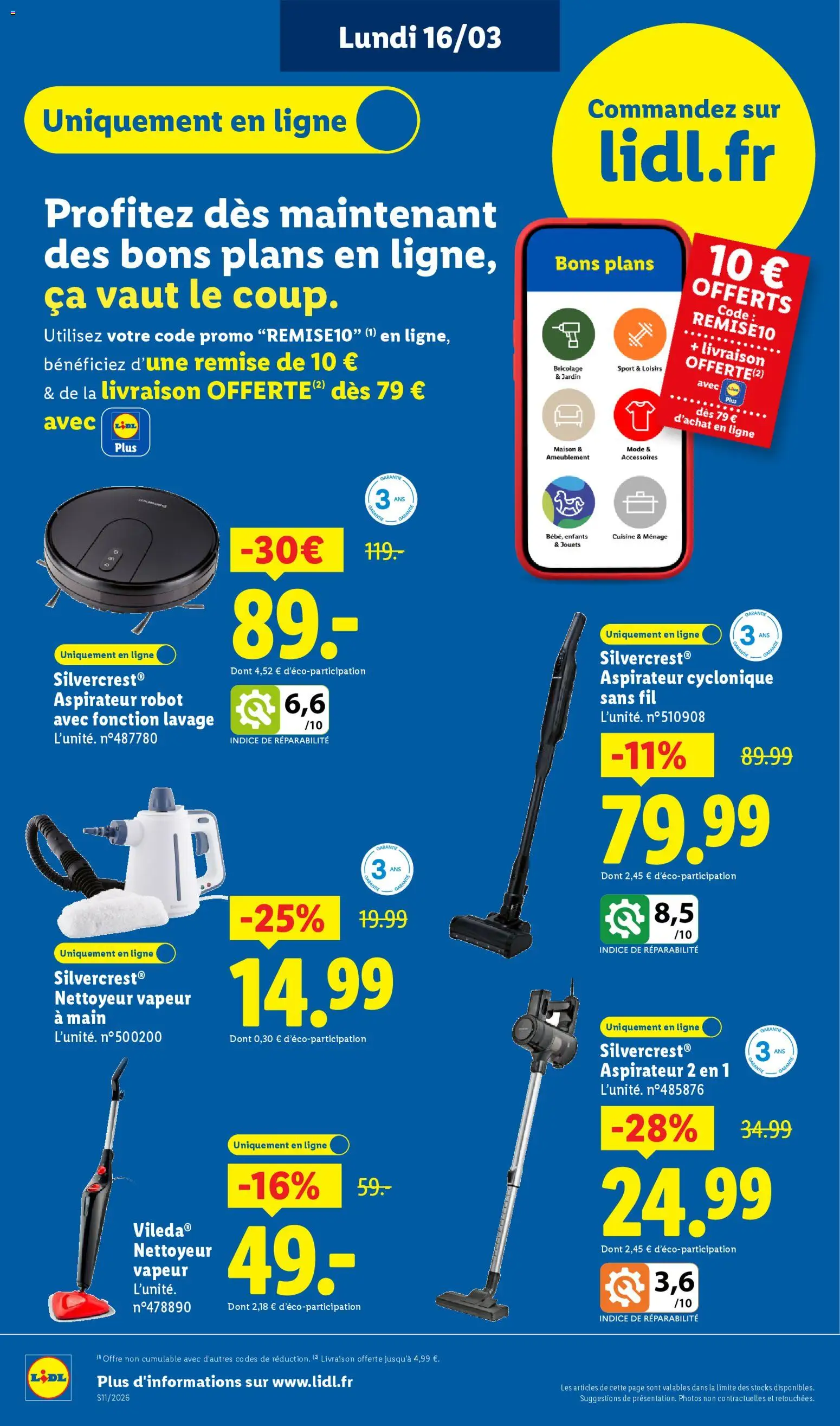 {H1} | Page: 64 | Produits: Aspirateur, Nettoyeur vapeur, Robot, Jouets