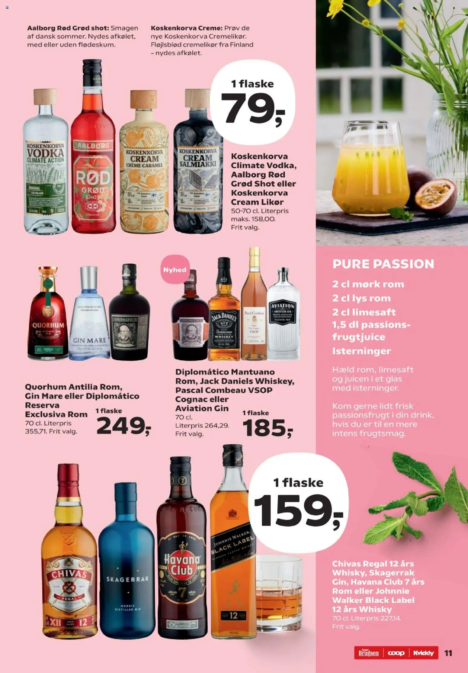 Super Brugsen tilbudsavis – gyldig fra 06.03.2026 | Side: 11 | Produkter: Creme, Vodka, Whisky, Rom