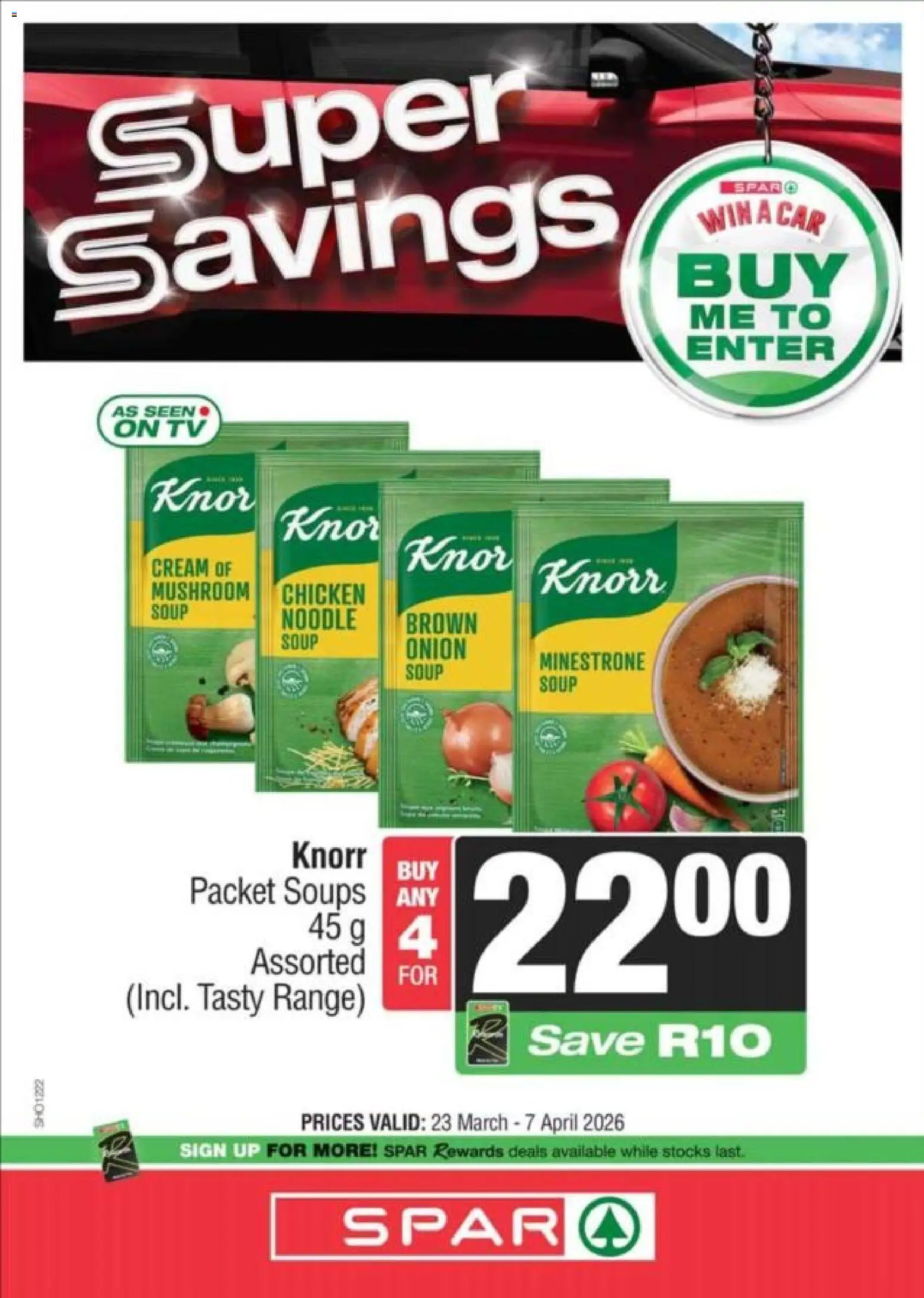 New KWIKSPAR catalogue – valid from 23.03.2026 | Page: 15 | Products: TV, Chicken, Cream, Soup