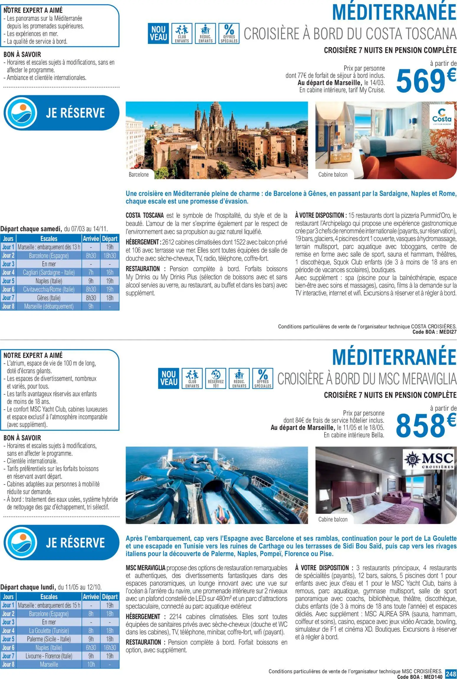 {H1} | Page: 248 | Produits: Alcool, Vidéo, Buffet, Jeux