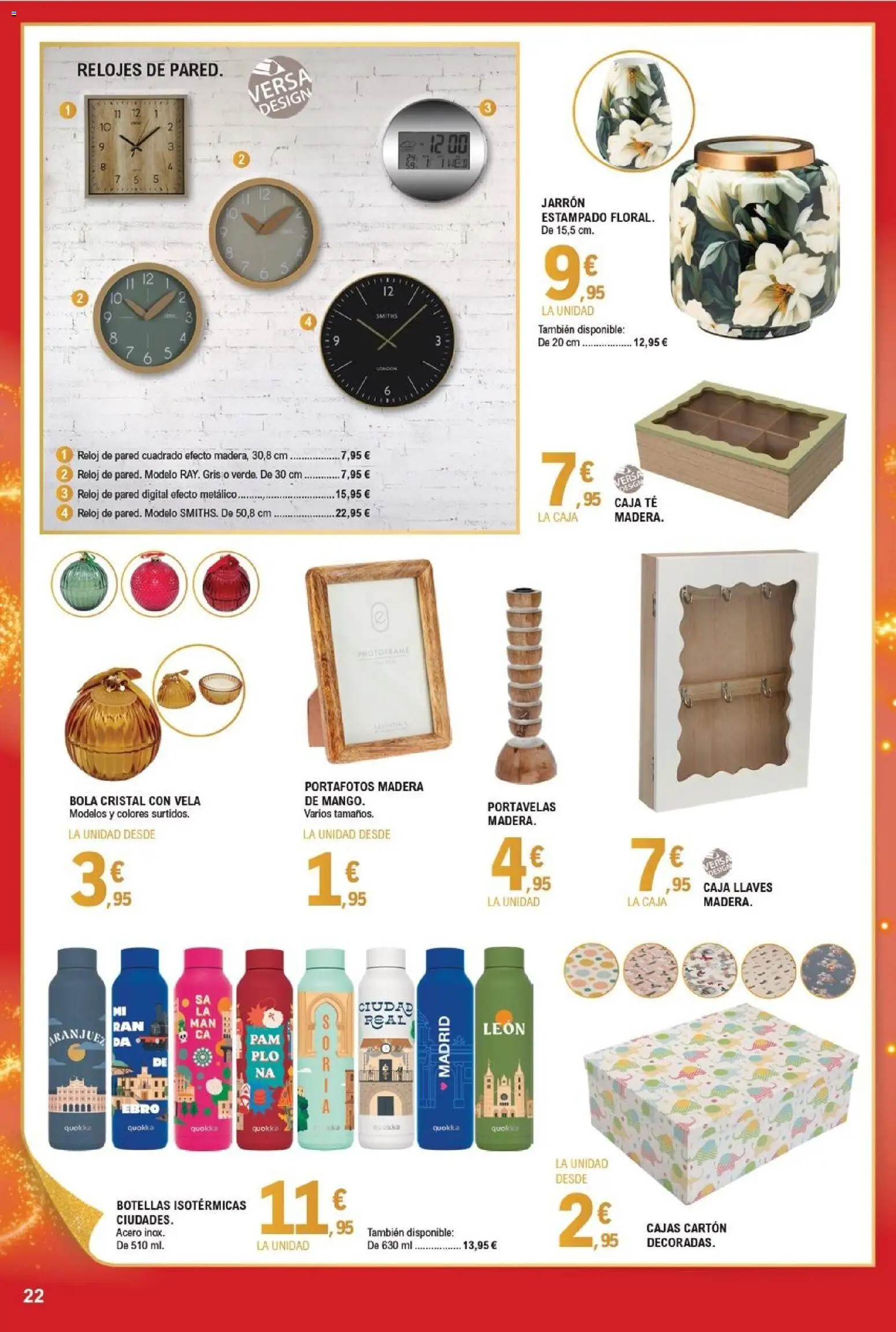 E.Leclerc folleto │ válido desde el 03.12.2025 | Página: 22 | Productos: Té, Reloj, Caja, Jarrón