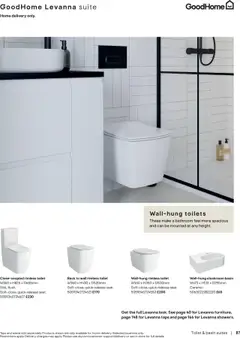 Preview of B&Q - Bathroom collections valid from 25.04.2025 | Page: 87 | Products: Toilet