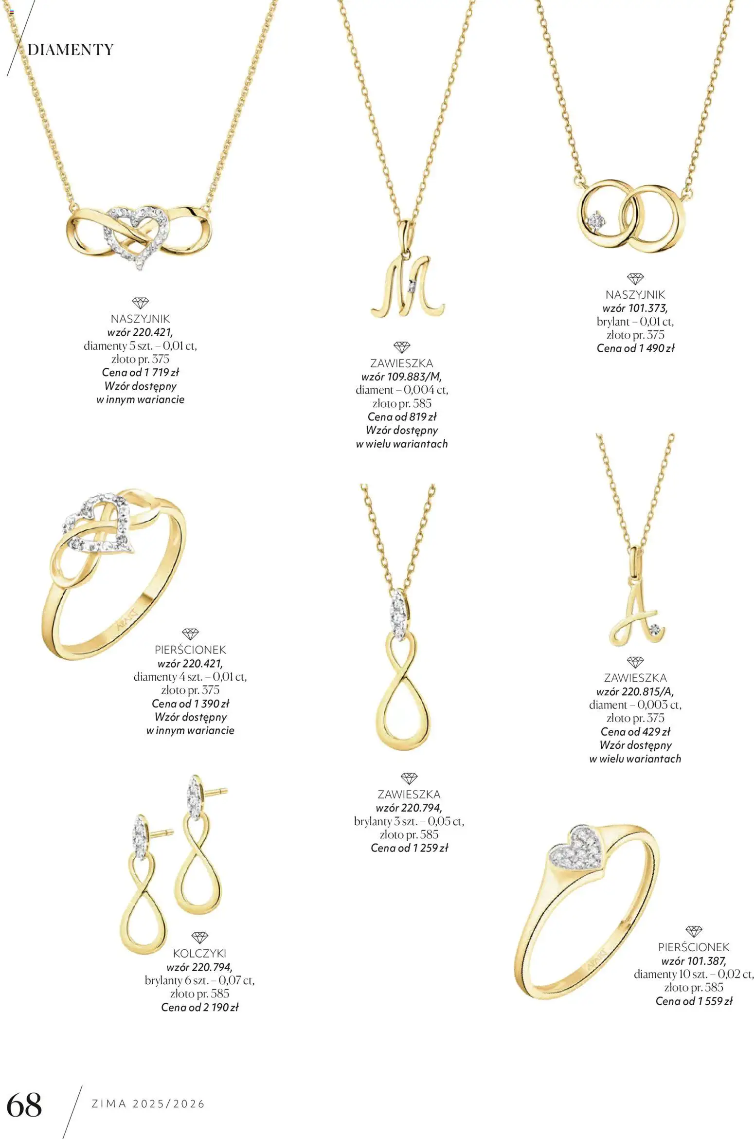 Apart promocje od 04.11.2025 | Strona: 70 | Produkty: Naszyjnik, Pierścionek
