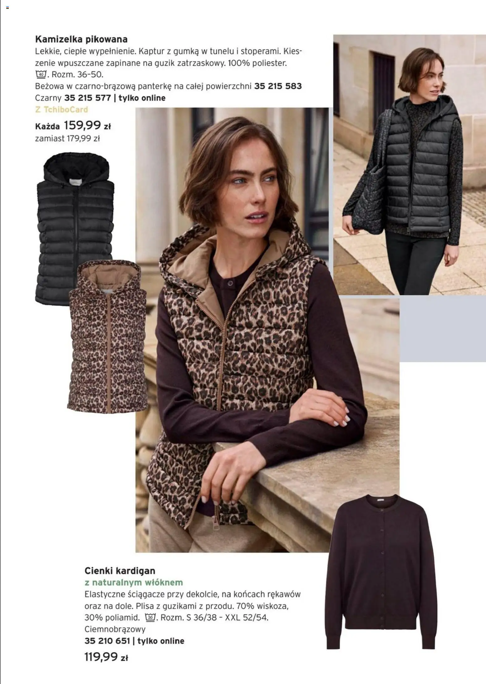 Tchibo promocje od 27.01.2026 | Strona: 10 | Produkty: Kamizelka, Kardigan