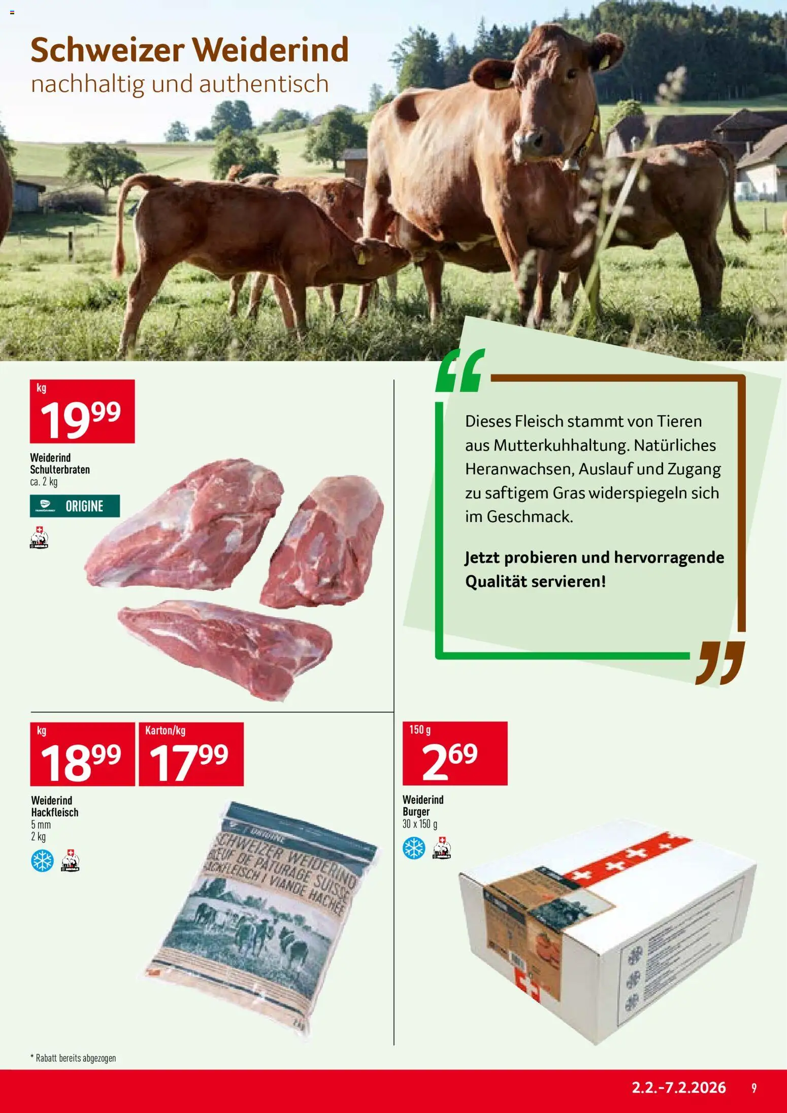 Prodega Aktionen – gültig ab 02.02.2026 | Seite: 9 | Produkte: Burger