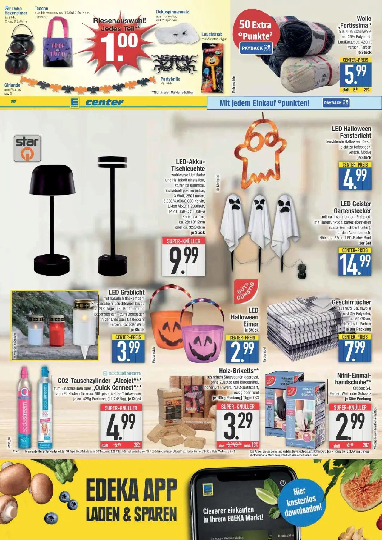 Edeka prospekt Weißenburg	 – gültig ab 13.10.2025 | Seite: 16 | Produkte: Kabel, Tasche, Batterien, Sodastream