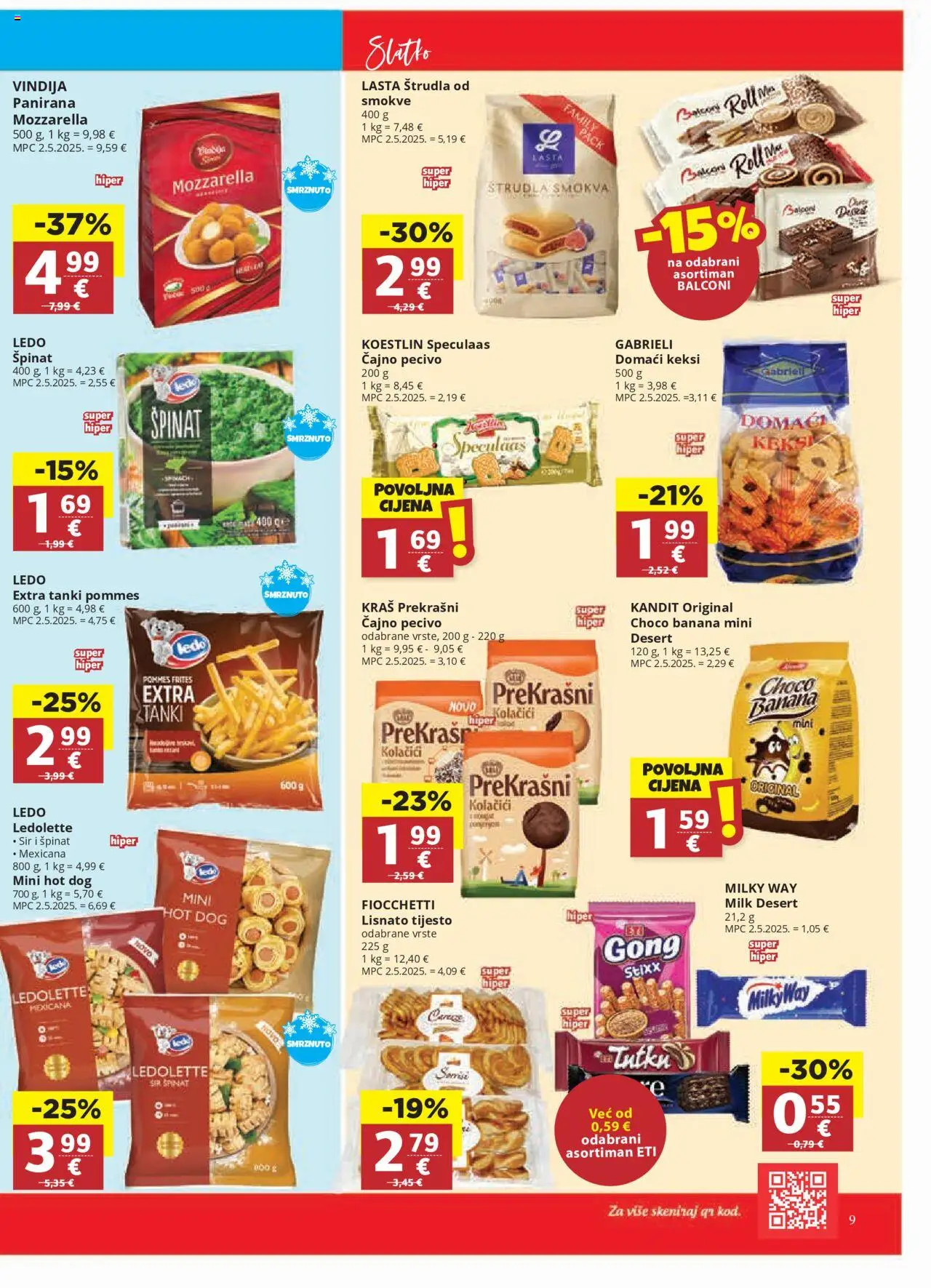 Djelo katalog | vrijedi od 01.10.2025 | Stranica: 9 | Proizvodi: Vindija, Sir, Kolačići, Pecivo