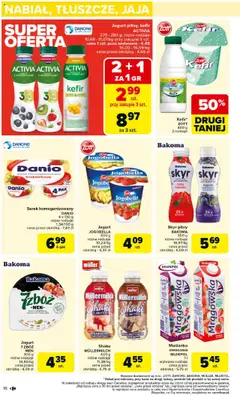 Carrefour Gazetka od 28.07.2025 | Strona: 18 | Produkty: Kefir, Serek, Truskawki, Skyr