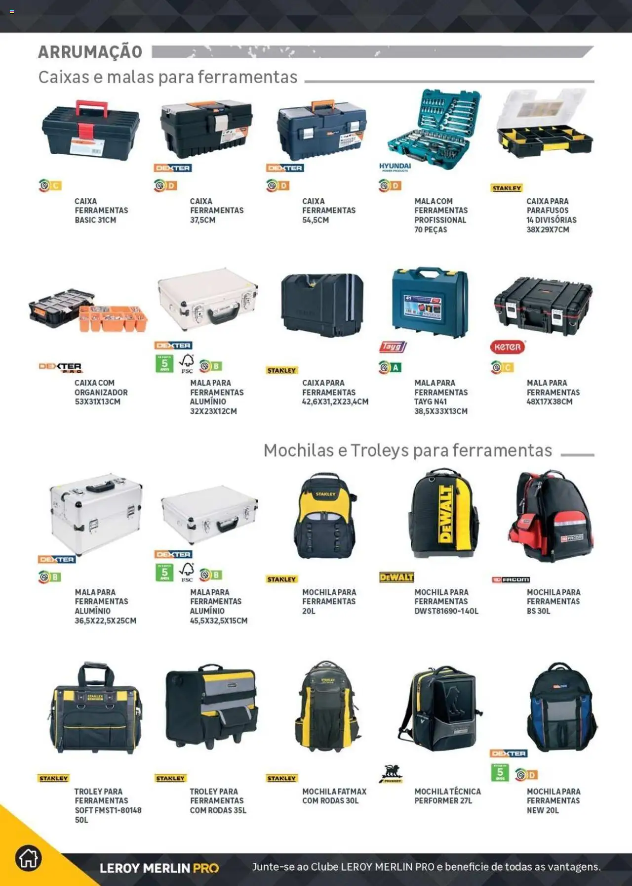 Leroy Merlin Catálogo │ válido de 18.11.2024 | Página: 372 | Produtos: Mochila, Ferramentas, Caixa, Organizador