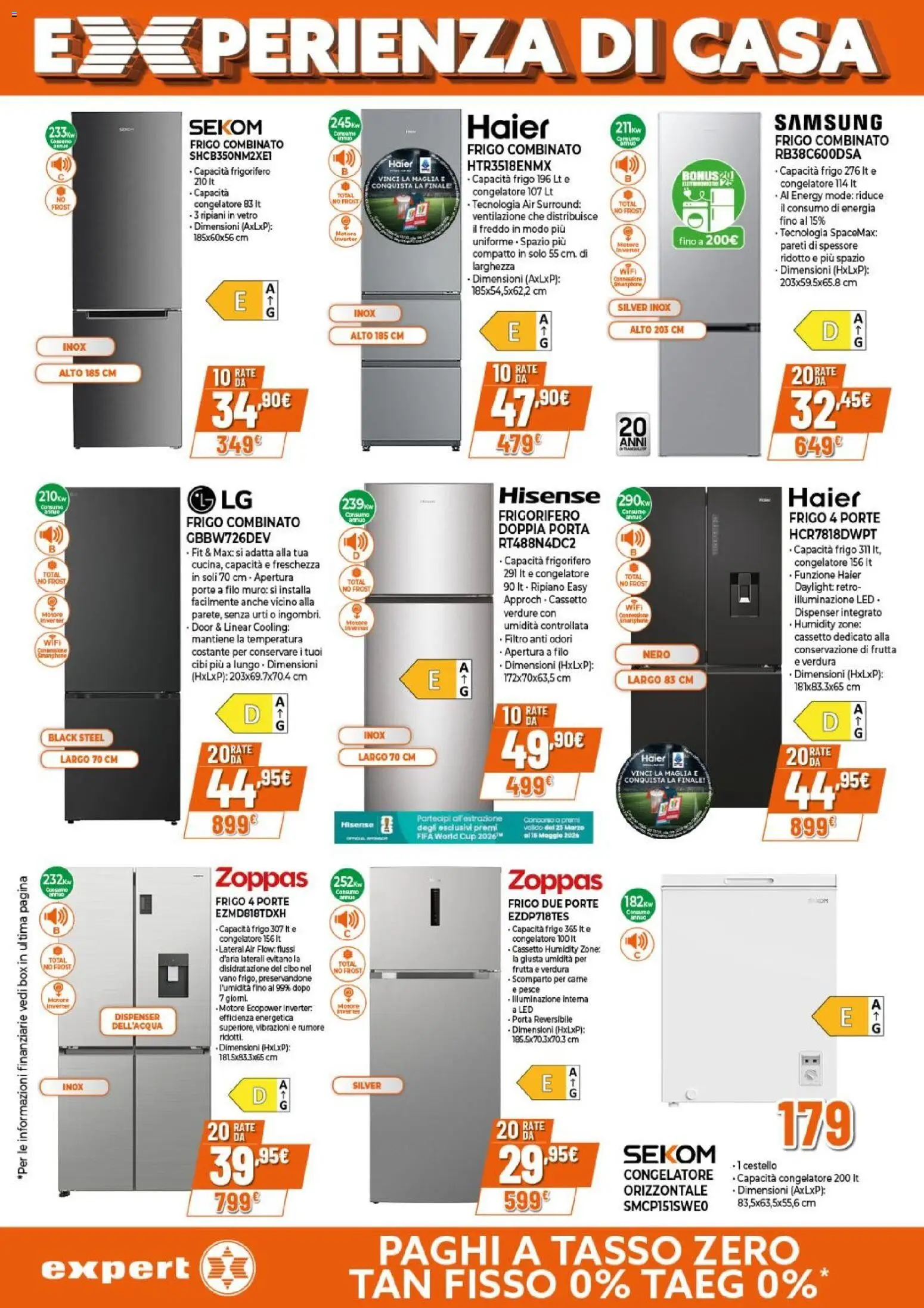 Volantino Expert del 09.04.2026 | Pagina: 24 | Prodotti: Ripiano, Pesce, Frigorifero, Congelatore