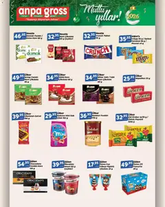 20.12.2025 tarihinden itibaren geçerli olan Anpa Gross kataloğu önizlemesi | Sayfa: 4 | Ürünler: Gofret, Çikolata, Çilek, Tablet