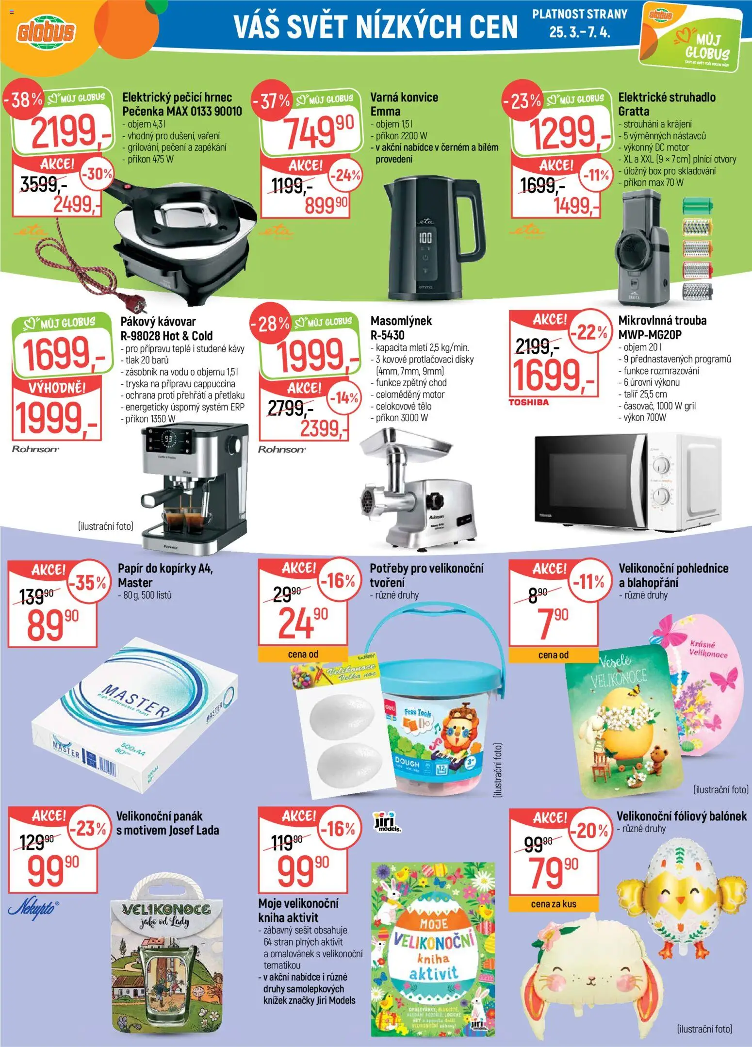 Globus leták - Plzeň od 25.03.2026 | Strana: 31 | Produkty: Pákový kávovar, Kávovar, Konvice, Struhadlo