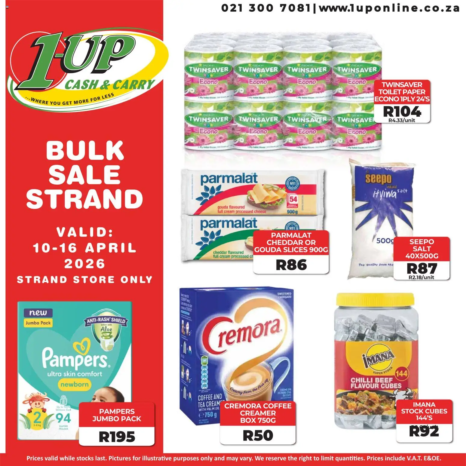 New 1UP Cash & Carry catalogue – valid from 10.04.2026 | Page: 9 | Products: Creamer, Cream, Stock, Salt