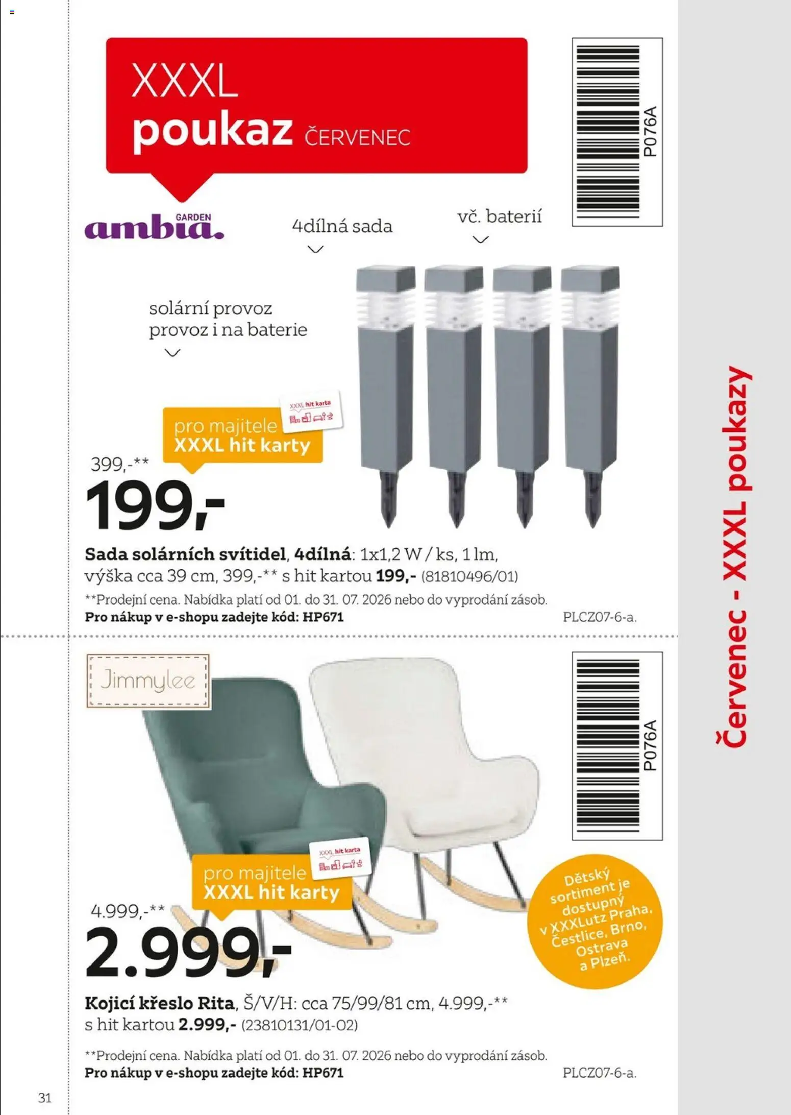 XXXLutz leták - Být věrným zákazníkem se vyplatí od 01.02.2026 | Strana: 31 | Produkty: Křeslo, Karty, Baterie