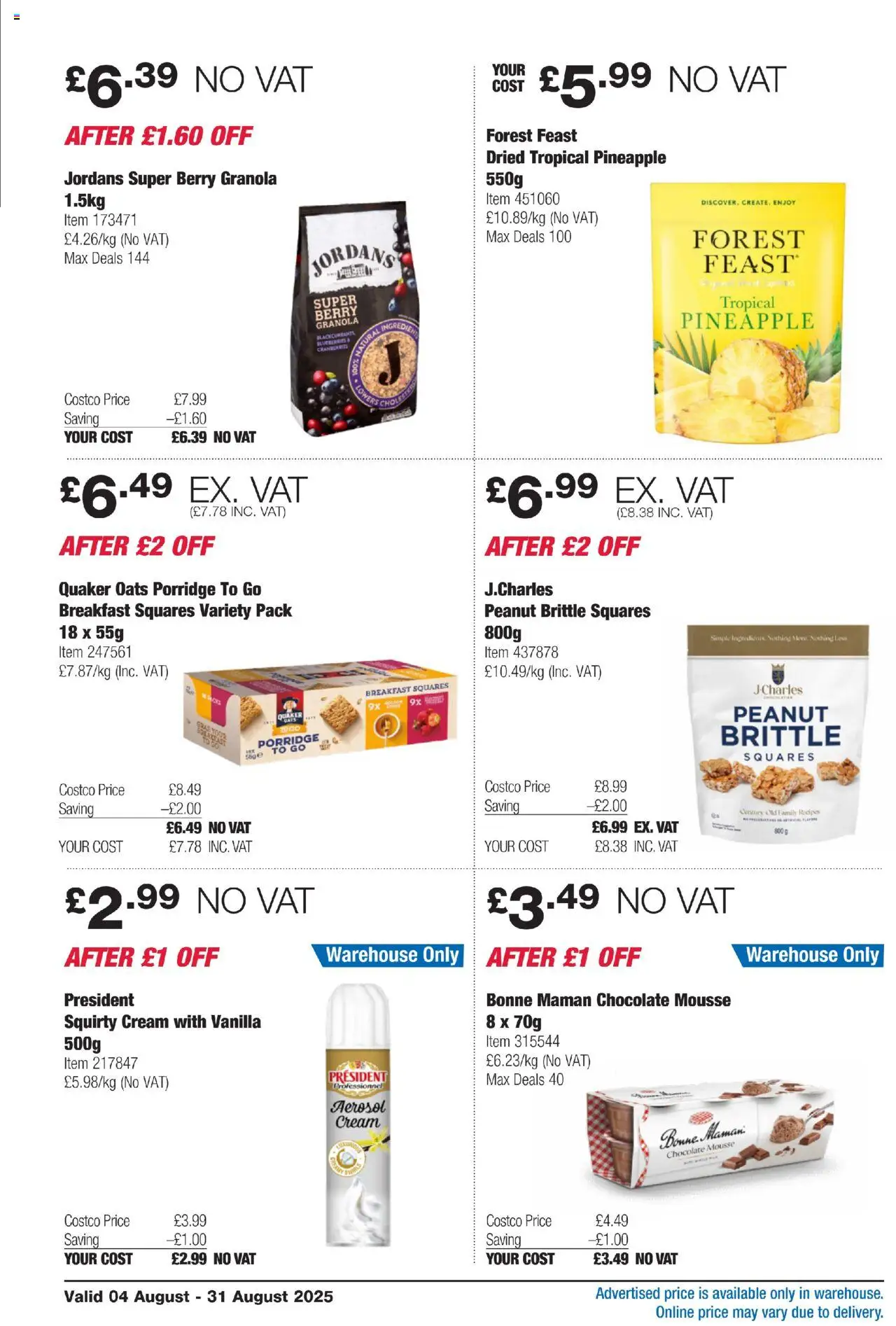  | Page: 16 | Products: Pineapple, Blueberries, Oats, Peanut