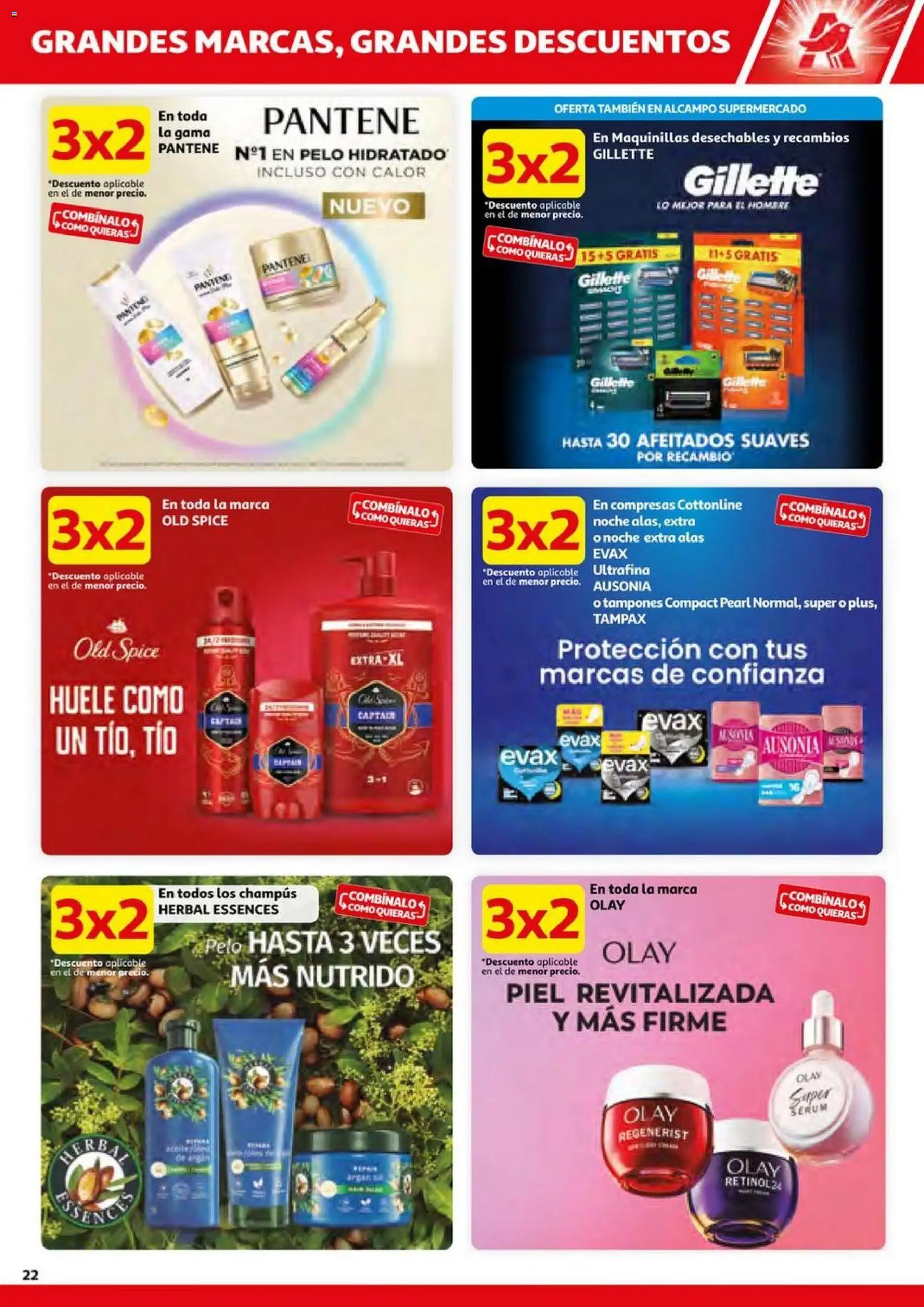 Alcampo - HG Pio XII Unificado  │ válido desde el 23.10.2025 | Página: 22 | Productos: Tampones, Sérum, Γλυφιτζούρι
