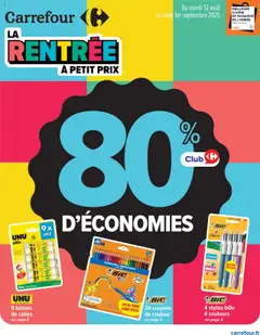 Carrefour - Prévisualisation de Carrefour catalogue 80% d'économies valide à partir de 12.08.2025
