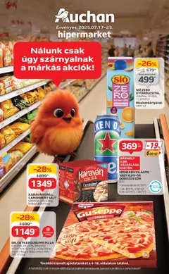 Auchan Akciós újság - amely érvényes a következő dátumtól: 17.07.2025