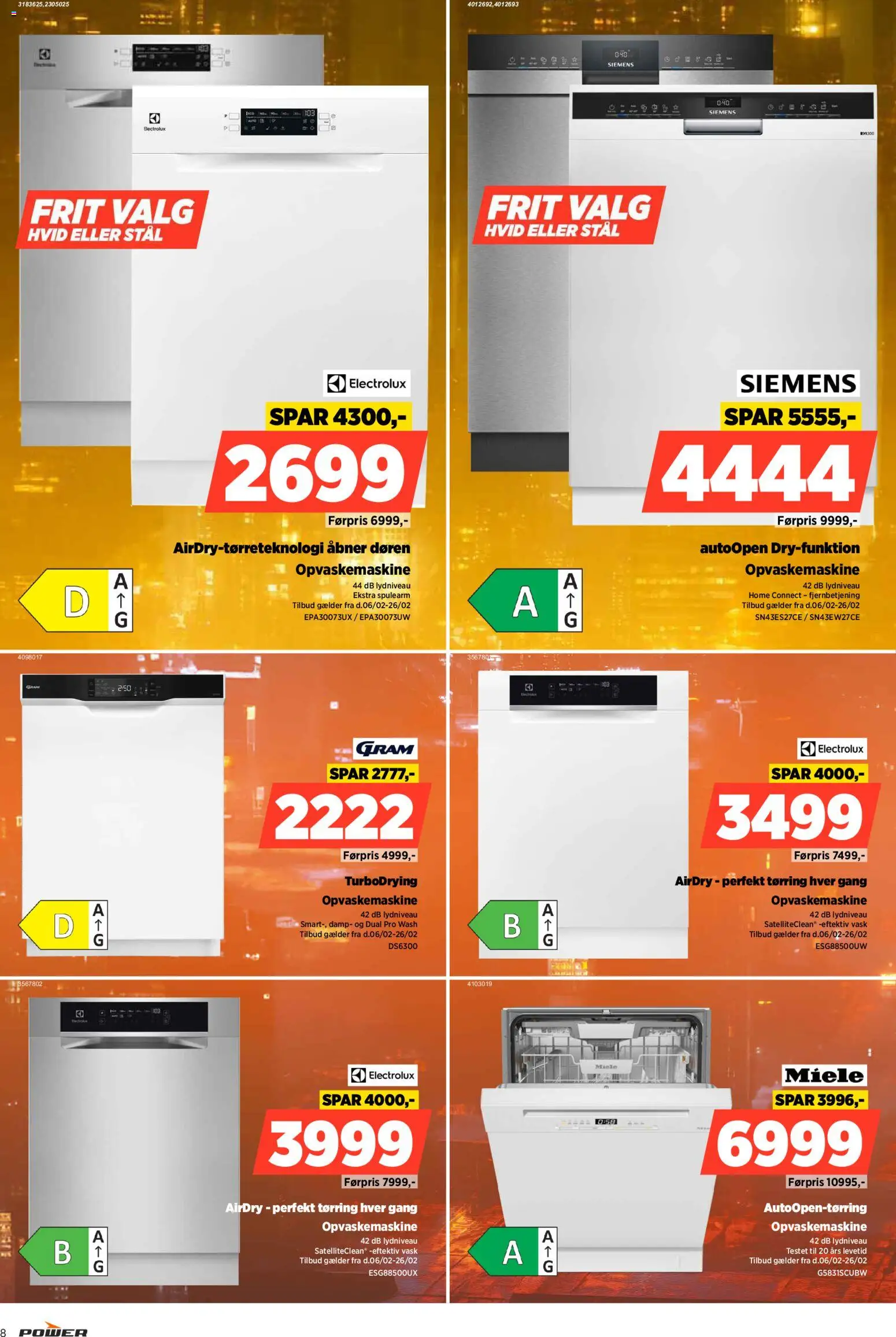 Power tilbudsavis – gyldig fra 13.02.2026 | Side: 8 | Produkter: Opvaskemaskine
