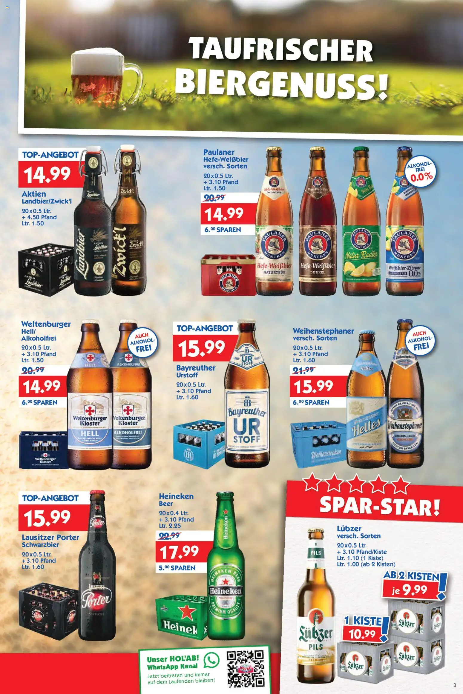 HOL’AB! Prospekt 	 – gültig ab 23.02.2026 | Seite: 3 | Produkte: Pils, Heineken, Radler, Lubzer